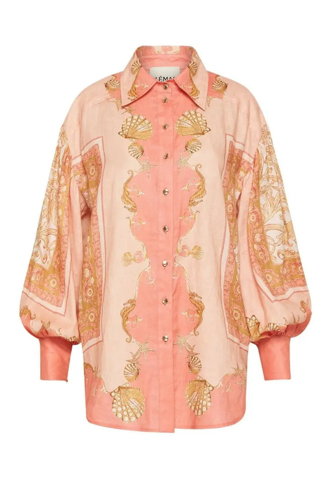 Alemais Ursula Shirt and Short Set Pink Size AU 14 for rent on The Volte - main image