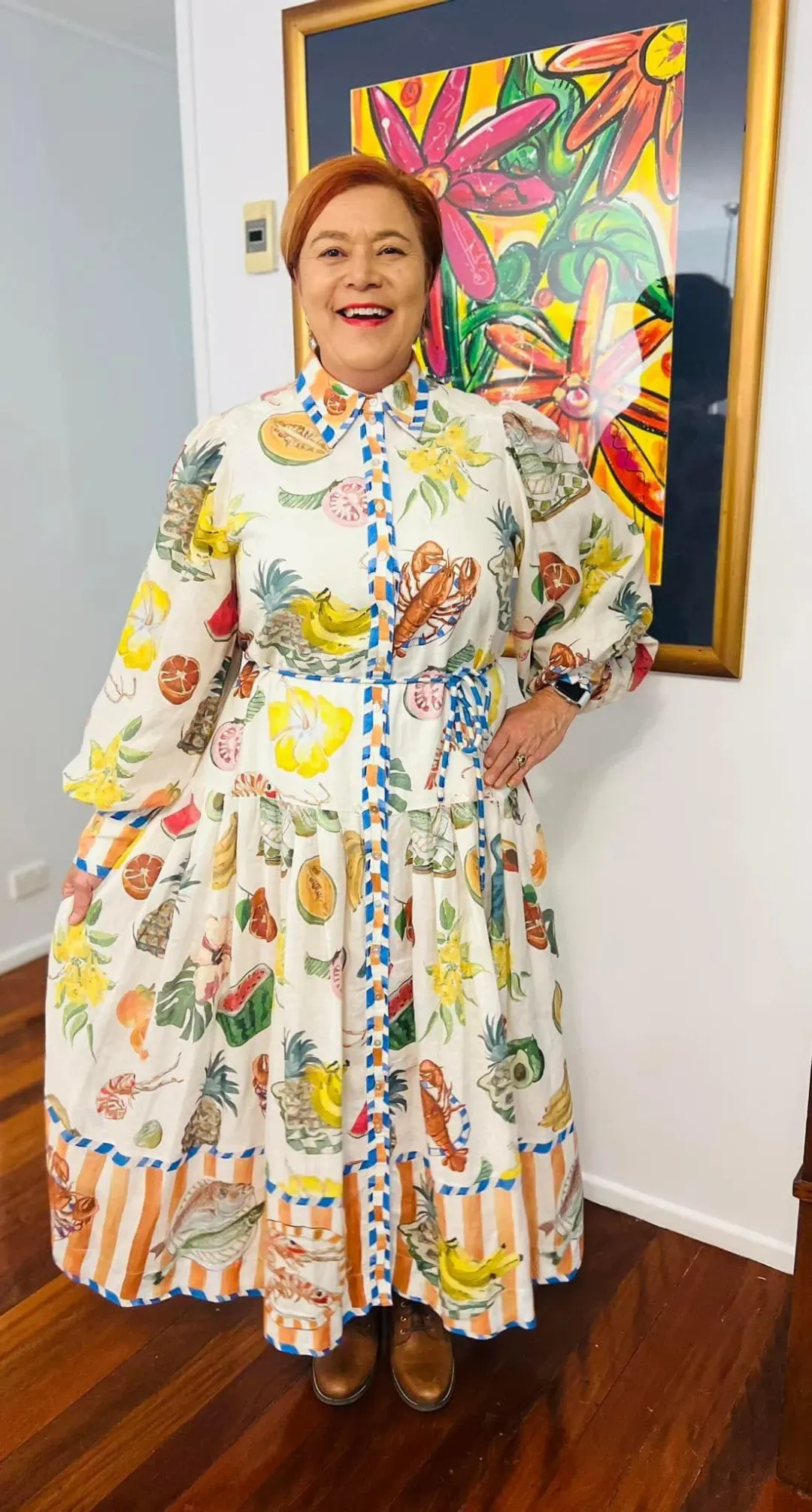 Alemais Theo Shirtdress Multi Size AU 14 for rent on The Volte - main image