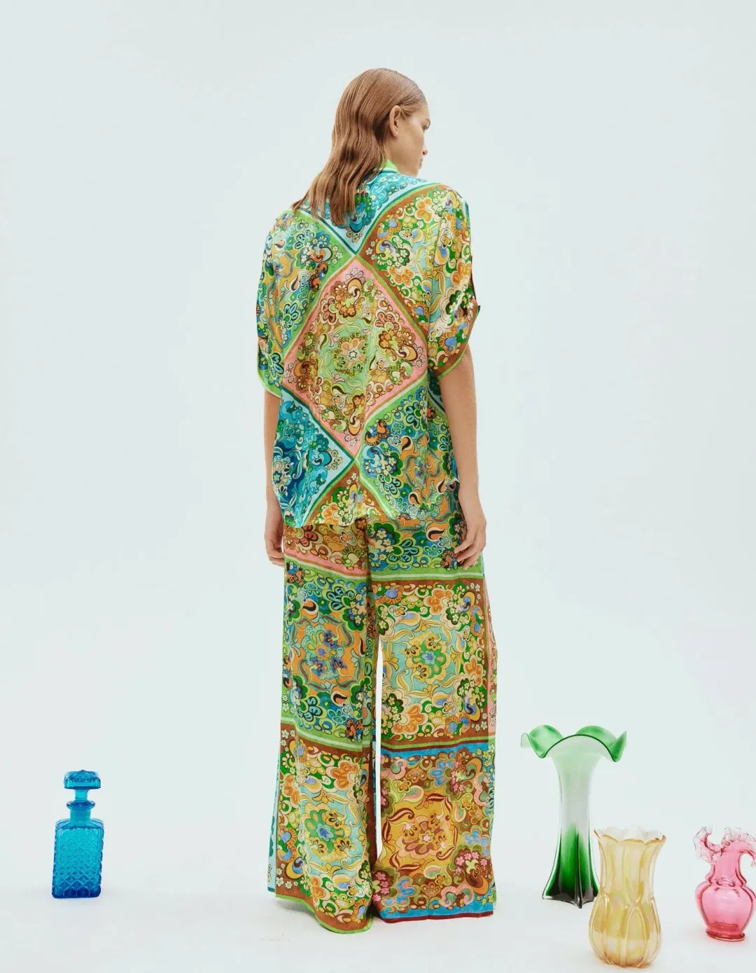 Alemais Dreamer Shirt and Pants Set Multi Size AU 16 for rent on The Volte - main image