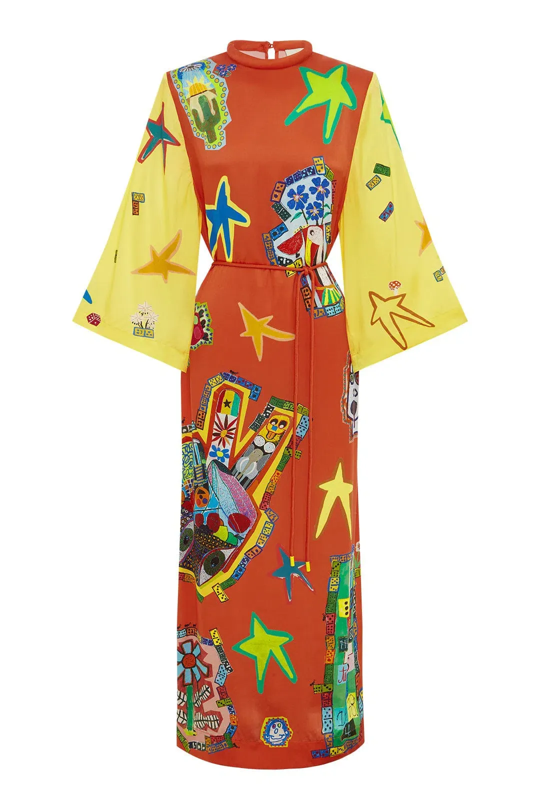 Alemais Players Midi Dress Multi Size AU 14 for rent on The Volte - main image
