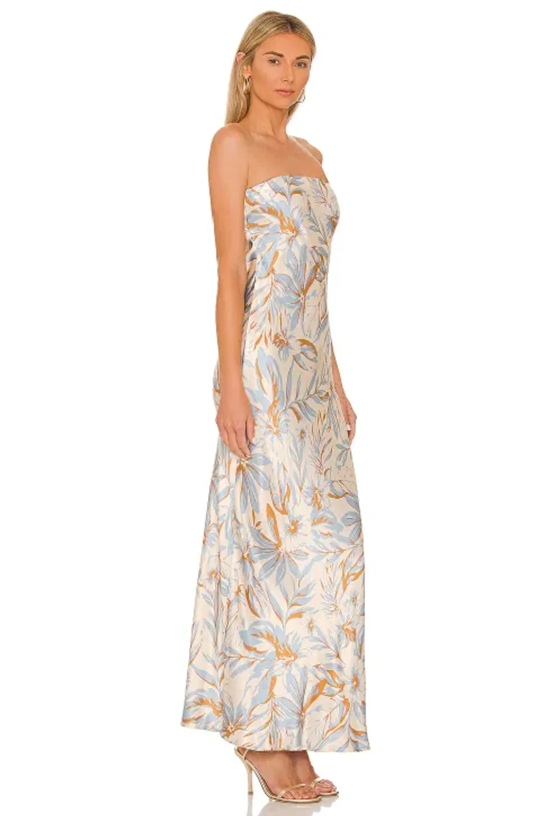 Bec & Bridge Stella Strapless Dress Print Size 8 for rent on The Volte - main image