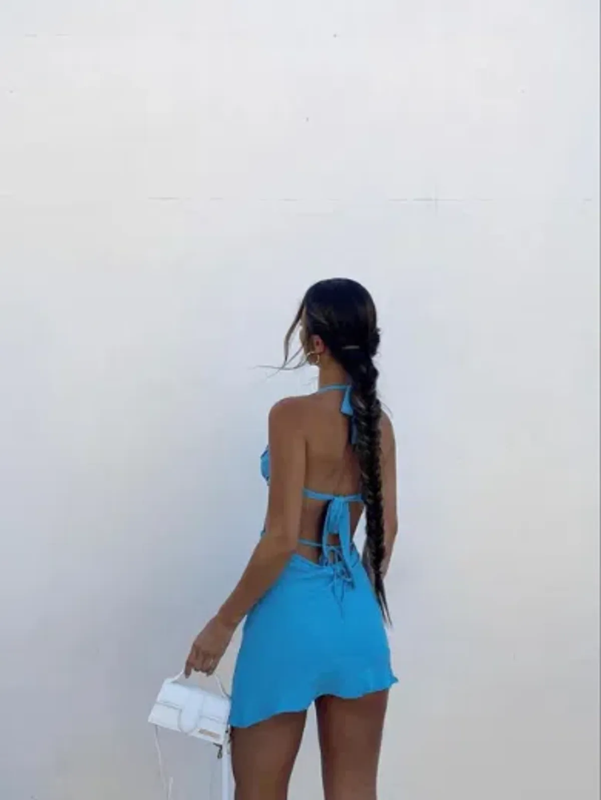 Arcina Ori Capri Mini Dress Blue Size 8 - Image 2