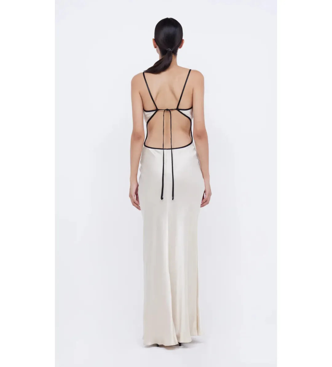 Bec & Bridge Cedar City Maxi Dress Sand/Black Size 6 for rent on The Volte - main image