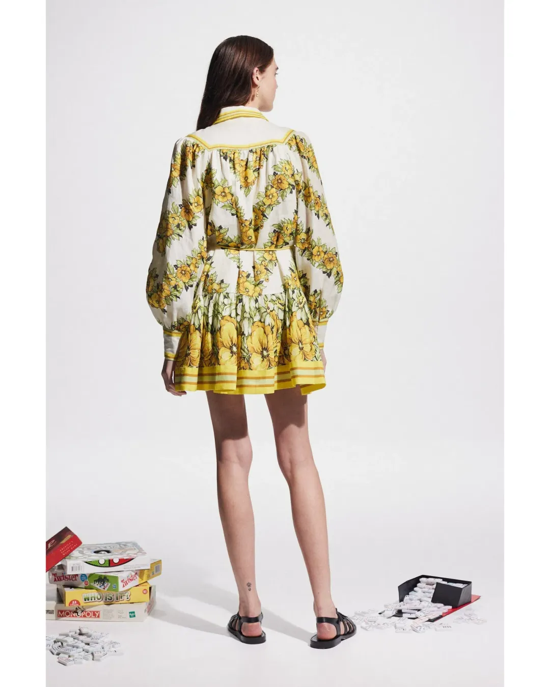 Alemais Gisela Mini Dress Print Size AU 14 for rent on The Volte - main image