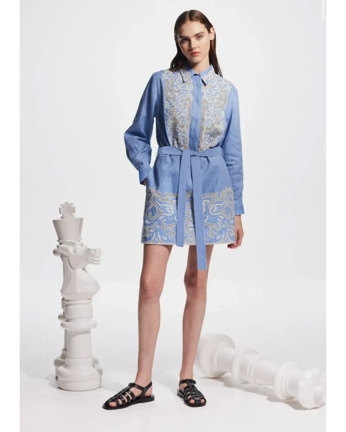 Alemais Arion Mini Dress Print Size AU 14 - Image 1