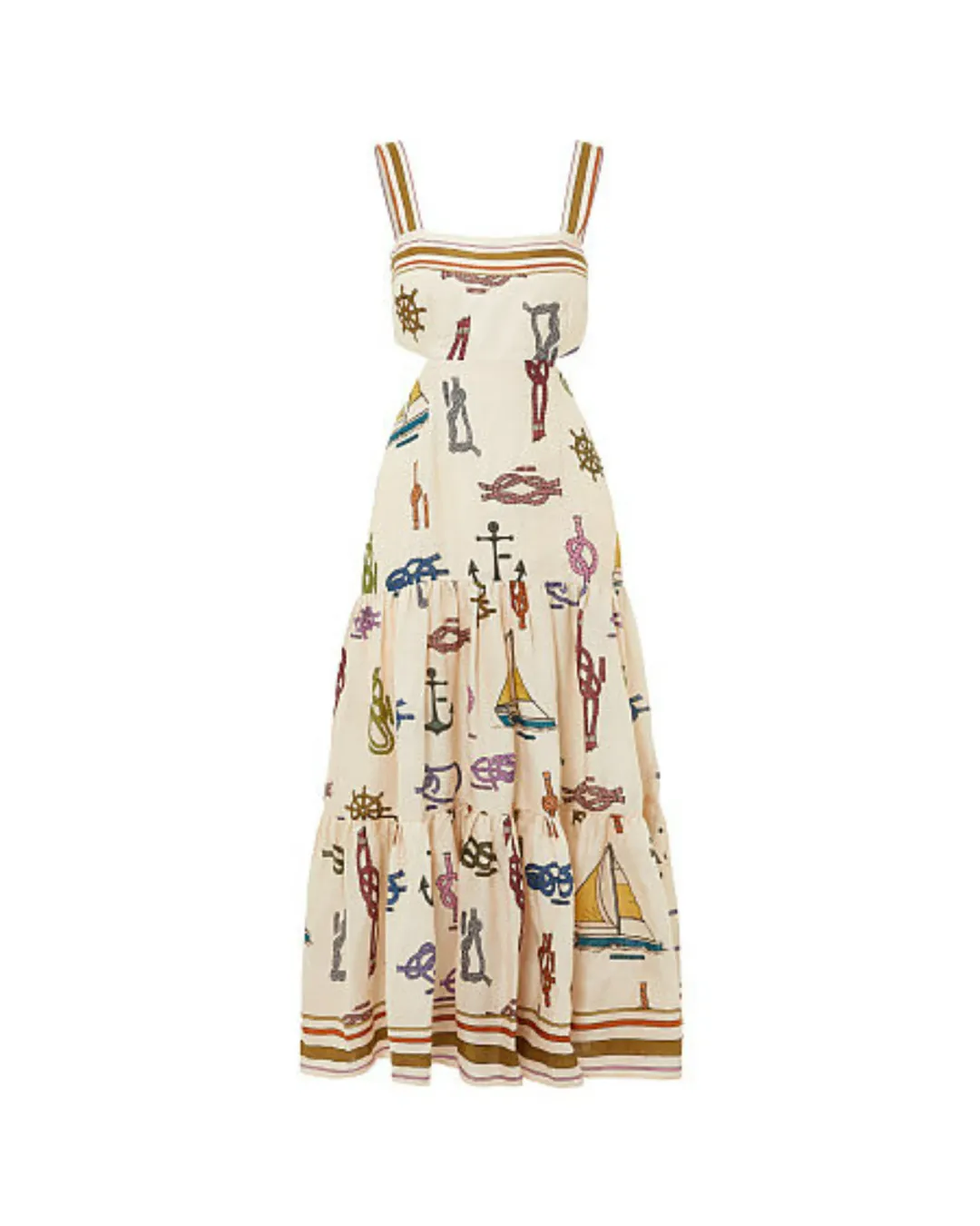 Alemais Ships Ahoy Sundress Print Size AU 12 for rent on The Volte - main image