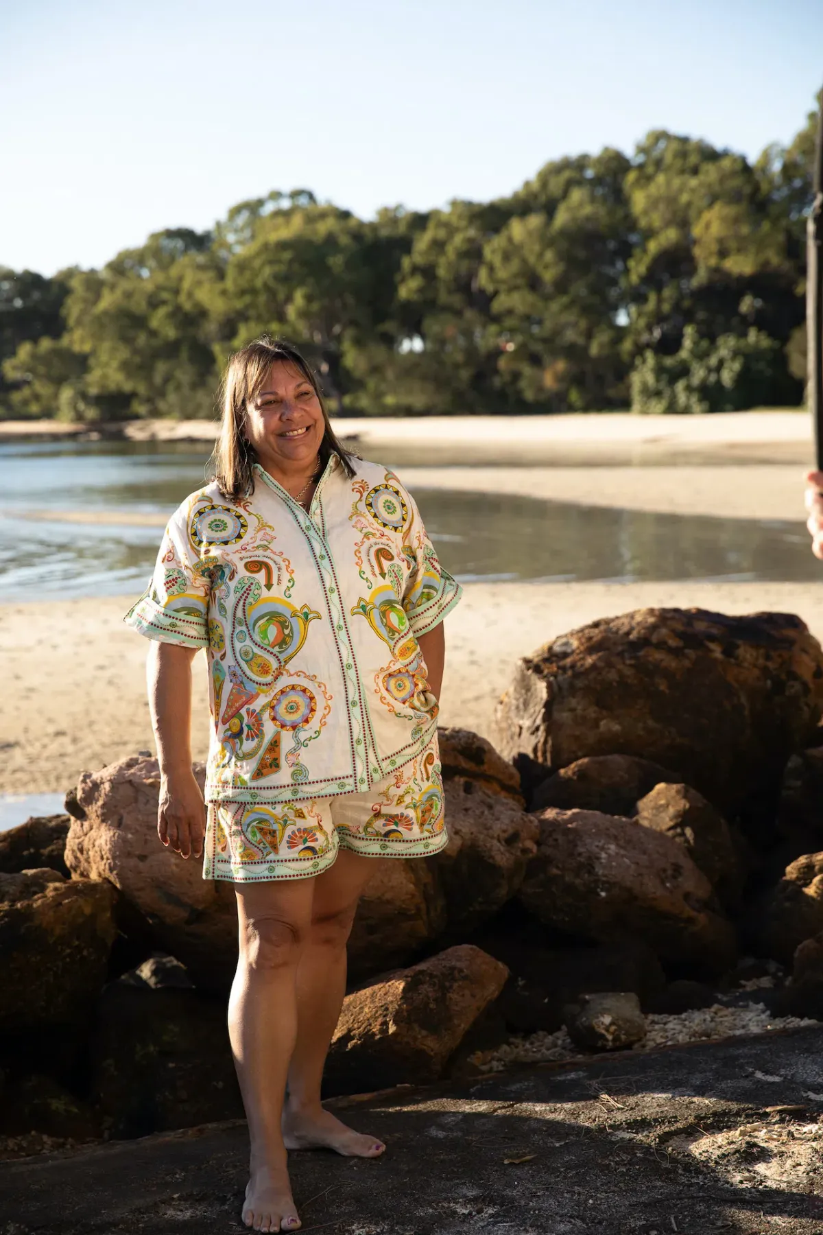 Alemais Pinball Linen Shirt and Short Set Multi Size 16 - Image 4