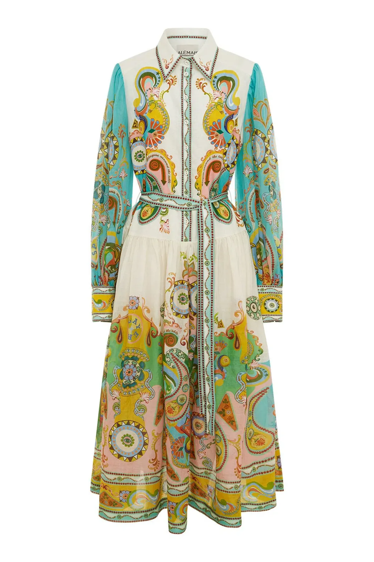 Alemais Pinball Shirtdress Multi Size 14 - Image 5