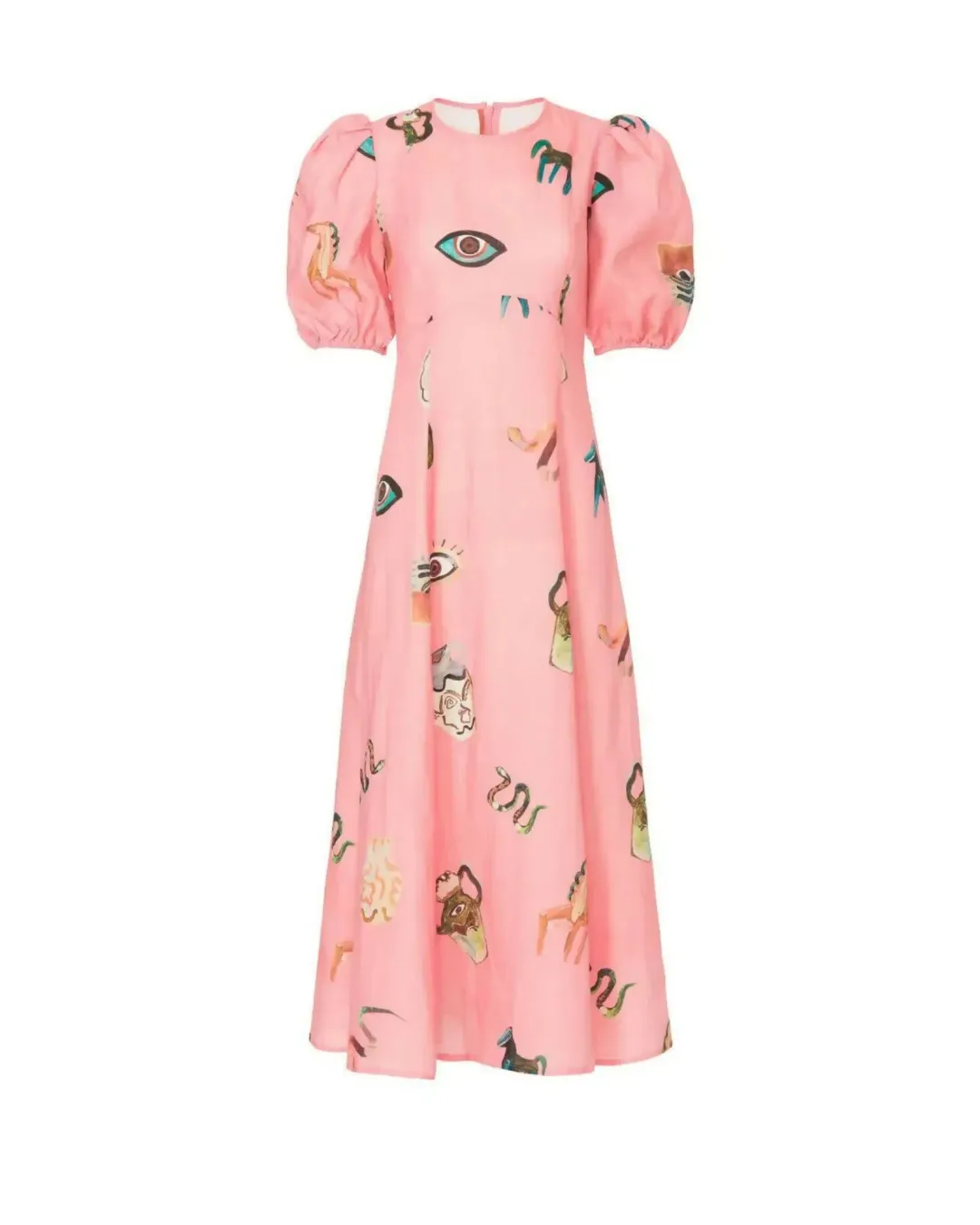 Alemais Cleo Midi Dress Pink Size AU 14 for rent on The Volte - main image