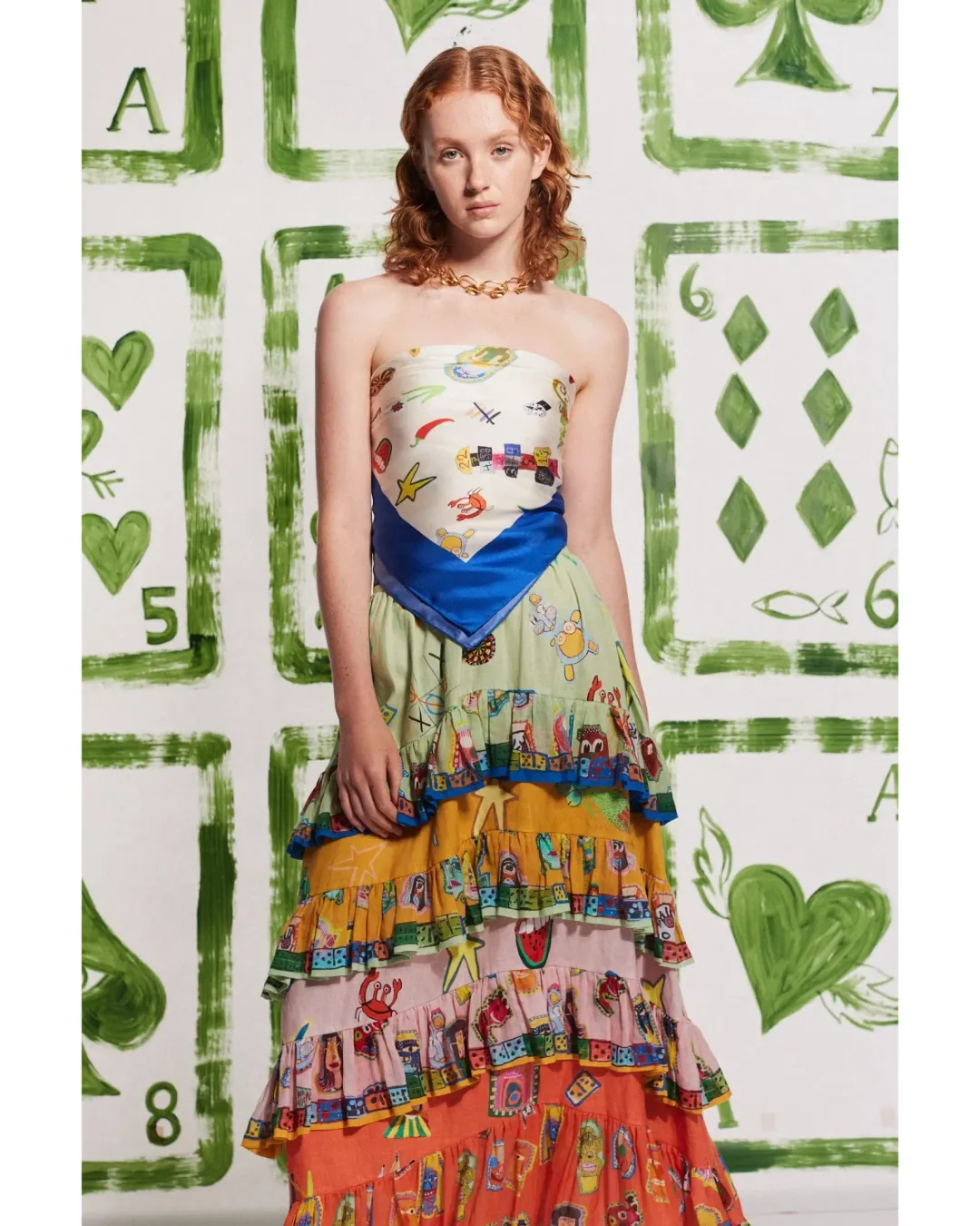 Alemais Players Tiered Skirt Multi Size AU 16 for rent on The Volte - main image