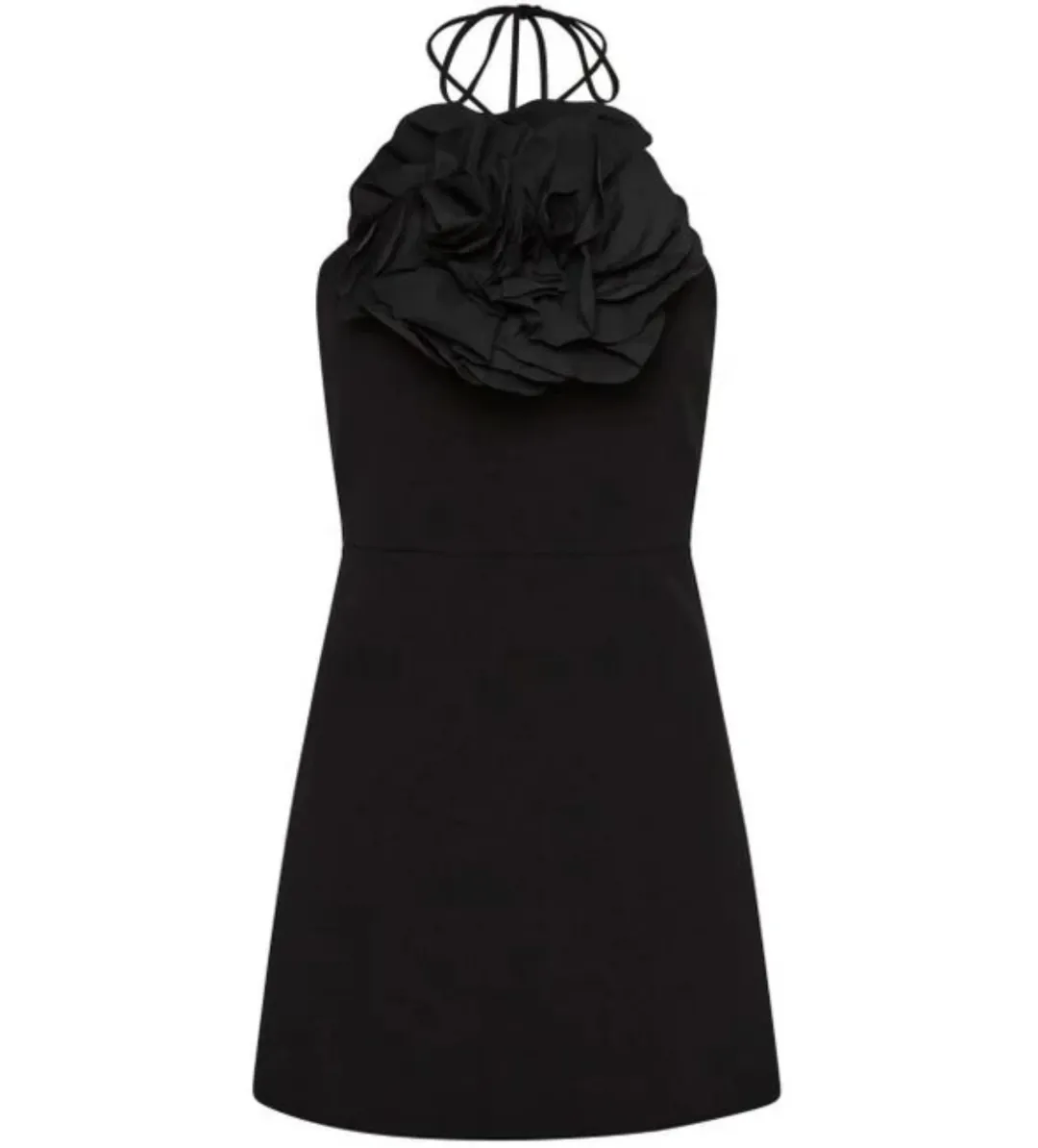 Rebecca Vallance Odetta Mini Halter Black Size 8 for rent on The Volte - main image