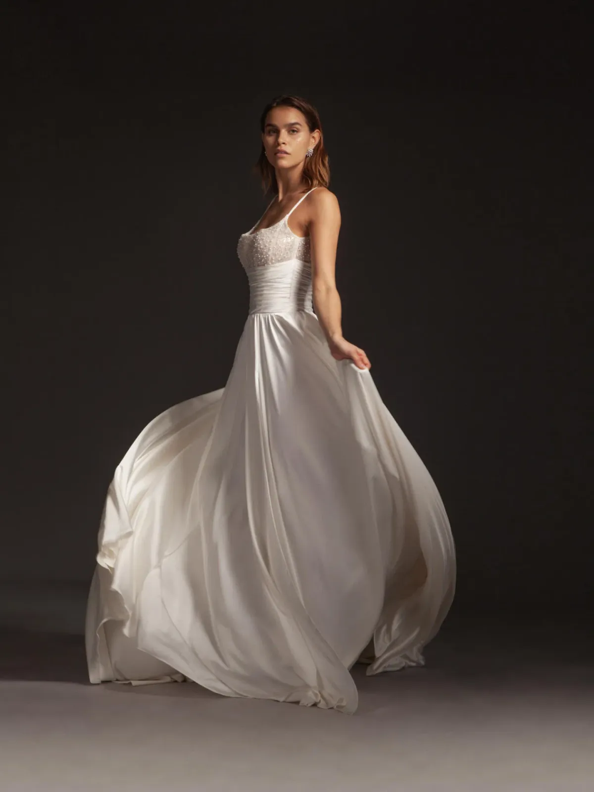 Galia Lahav Tammy Corset Wedding Dress  Ivory Size 8  - Image 2