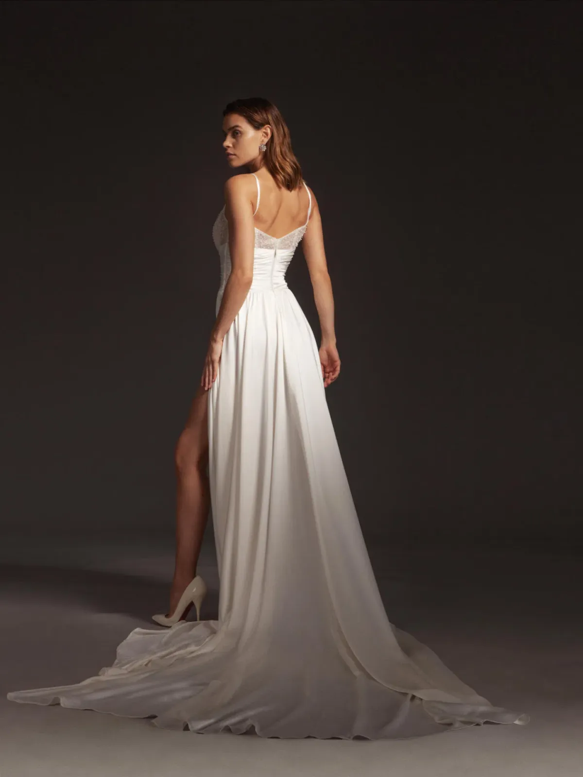 Galia Lahav Tammy Corset Wedding Dress  Ivory Size 8  - Image 4