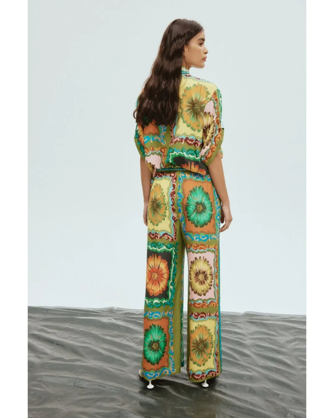 Alemais Disco Daisy Shirt Size 14 and Pants Set Multi Size 16 for rent on The Volte - main image