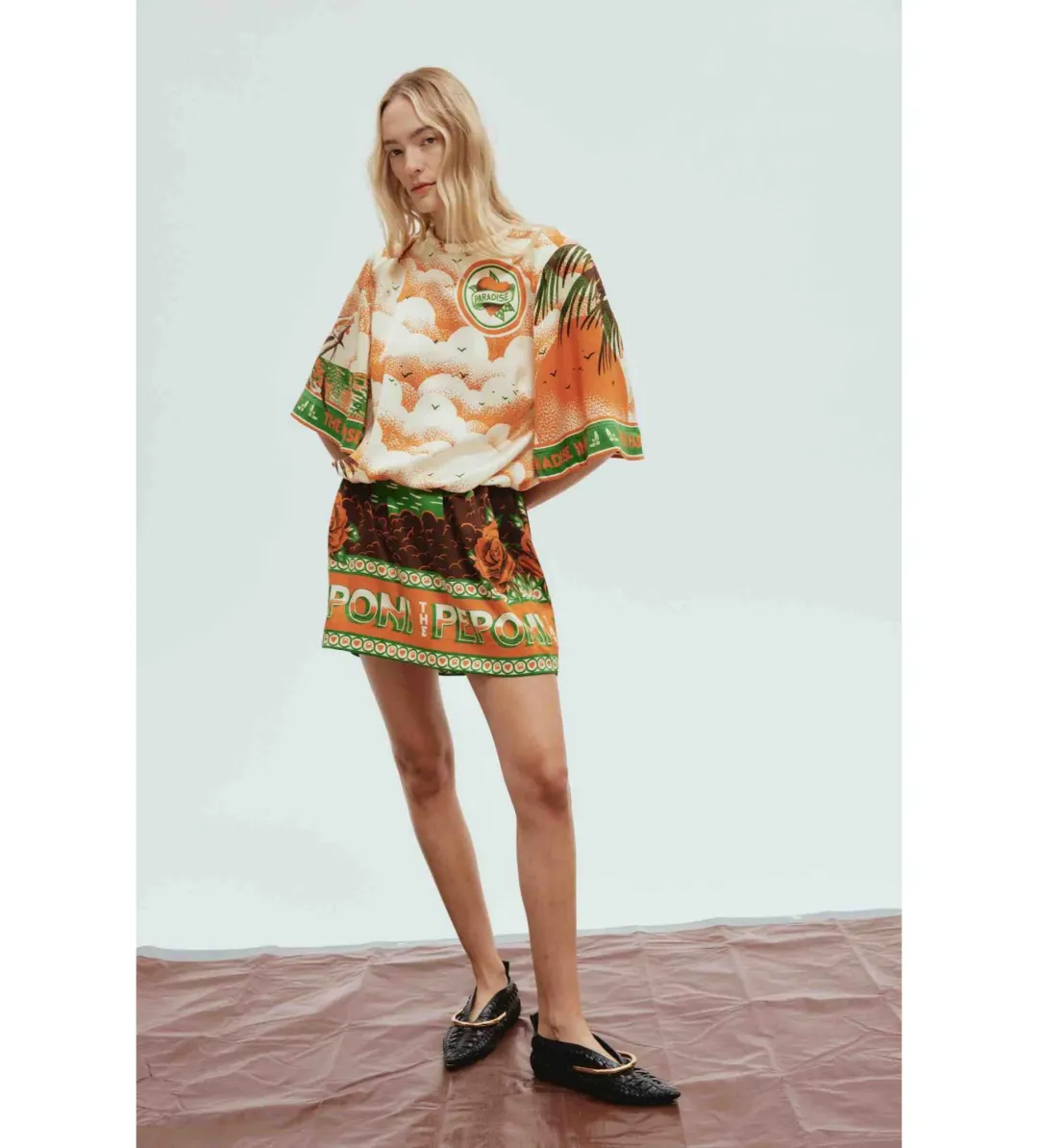 Alemais Bungalow Mini Dress Print Size 14 for rent on The Volte - main image