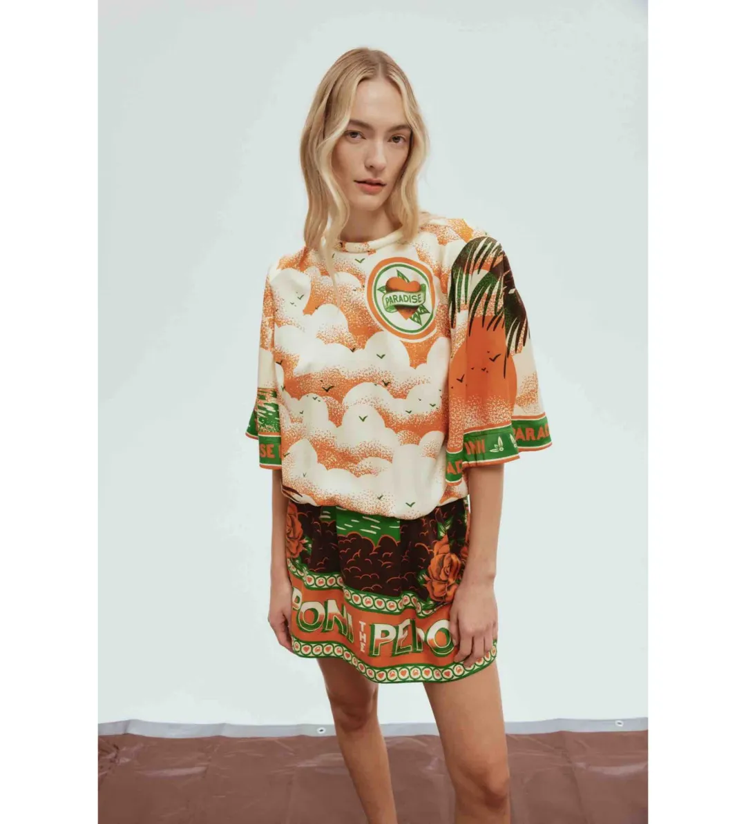 Alemais Bungalow Mini Dress Print Size 14 for rent on The Volte - main image