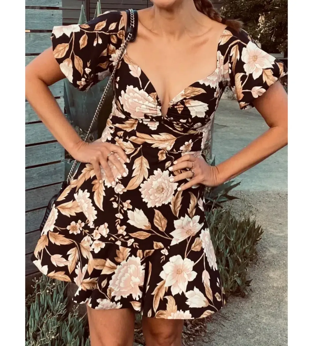 Sheike Trudy Floral Mini Dress Multi Floral Size 10 - Image 2