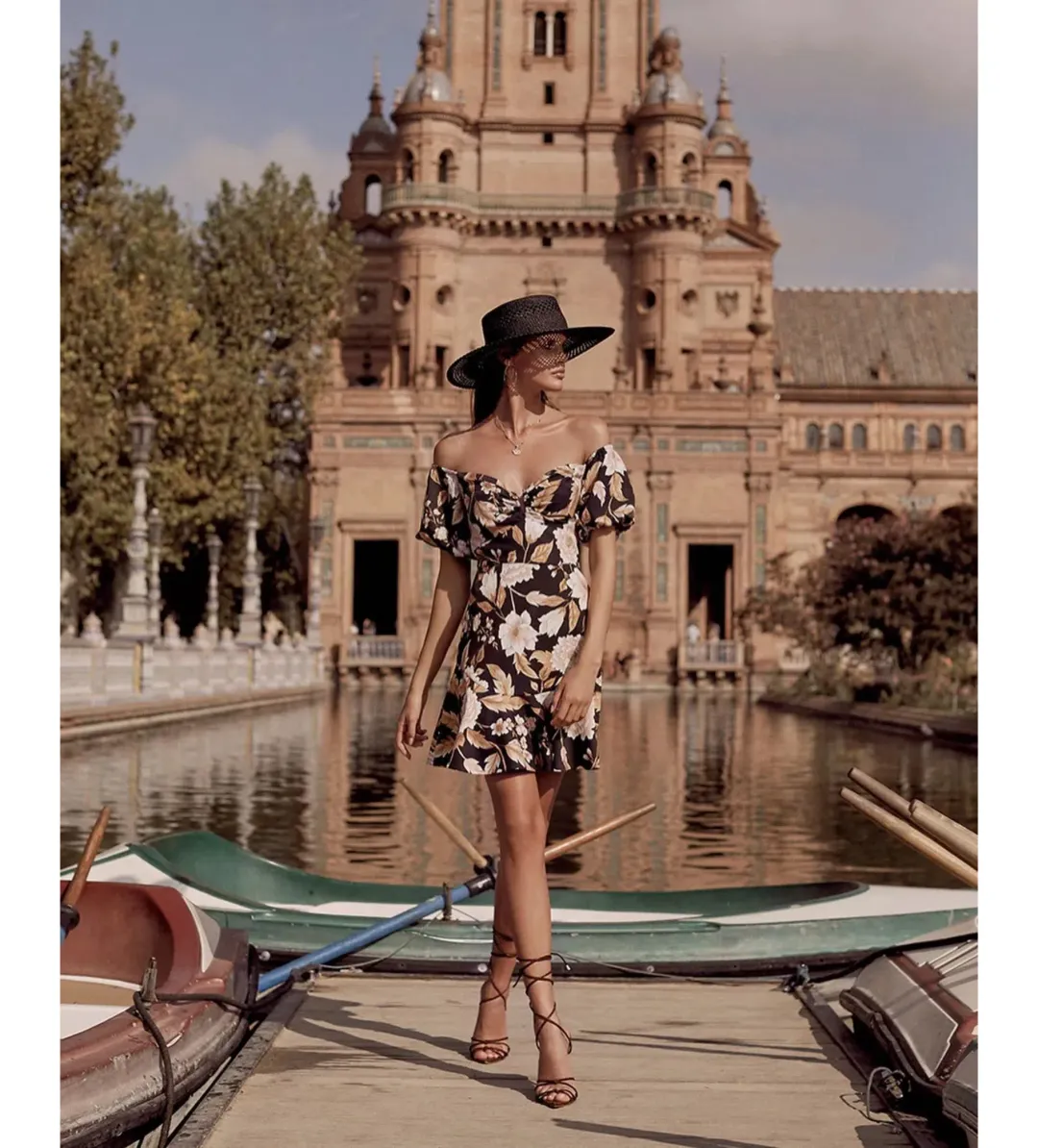 Sheike Trudy Floral Mini Dress Multi Floral Size 10 for rent on The Volte - main image