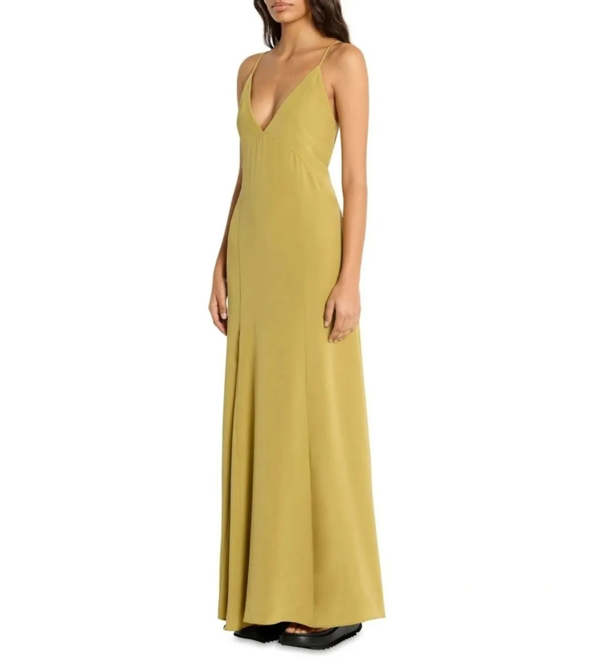 Sass & Bide Atoms Silk Maxi Dress in Prairie Yellow Size 6 - Image 2