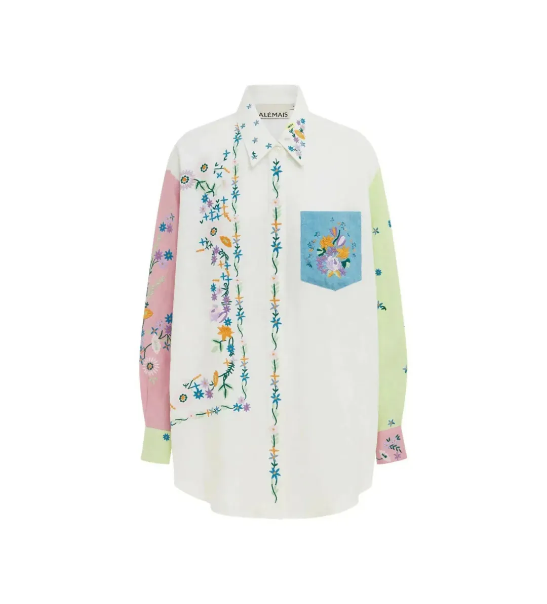 Alemais Willa Embroidered Shirt and Short Set Multi Floral Size 16 for rent on The Volte - main image