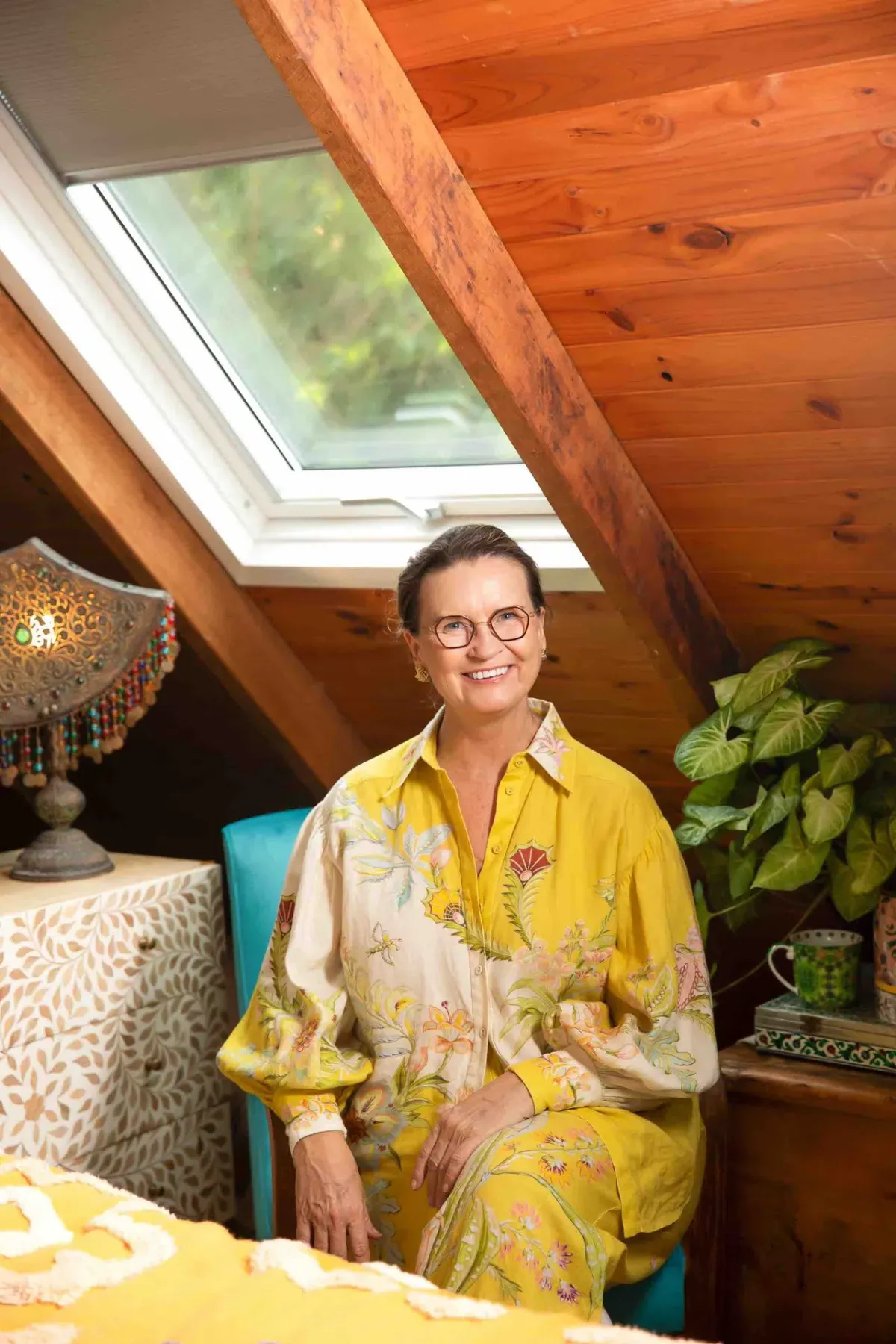 Alemais Ira Linen Shirt and Pants Set in Lemon Cream Floral Size 16 - Image 4