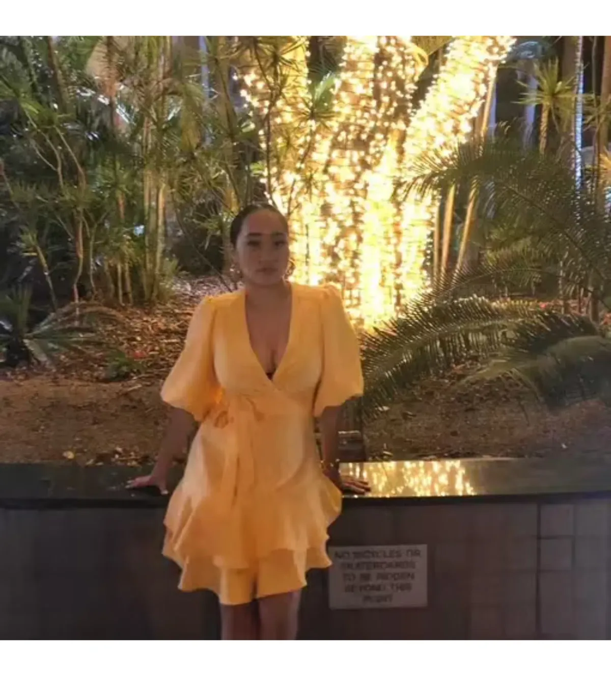 Sheike Bravado Mini Dress Color Mango Size 8 - Image 2