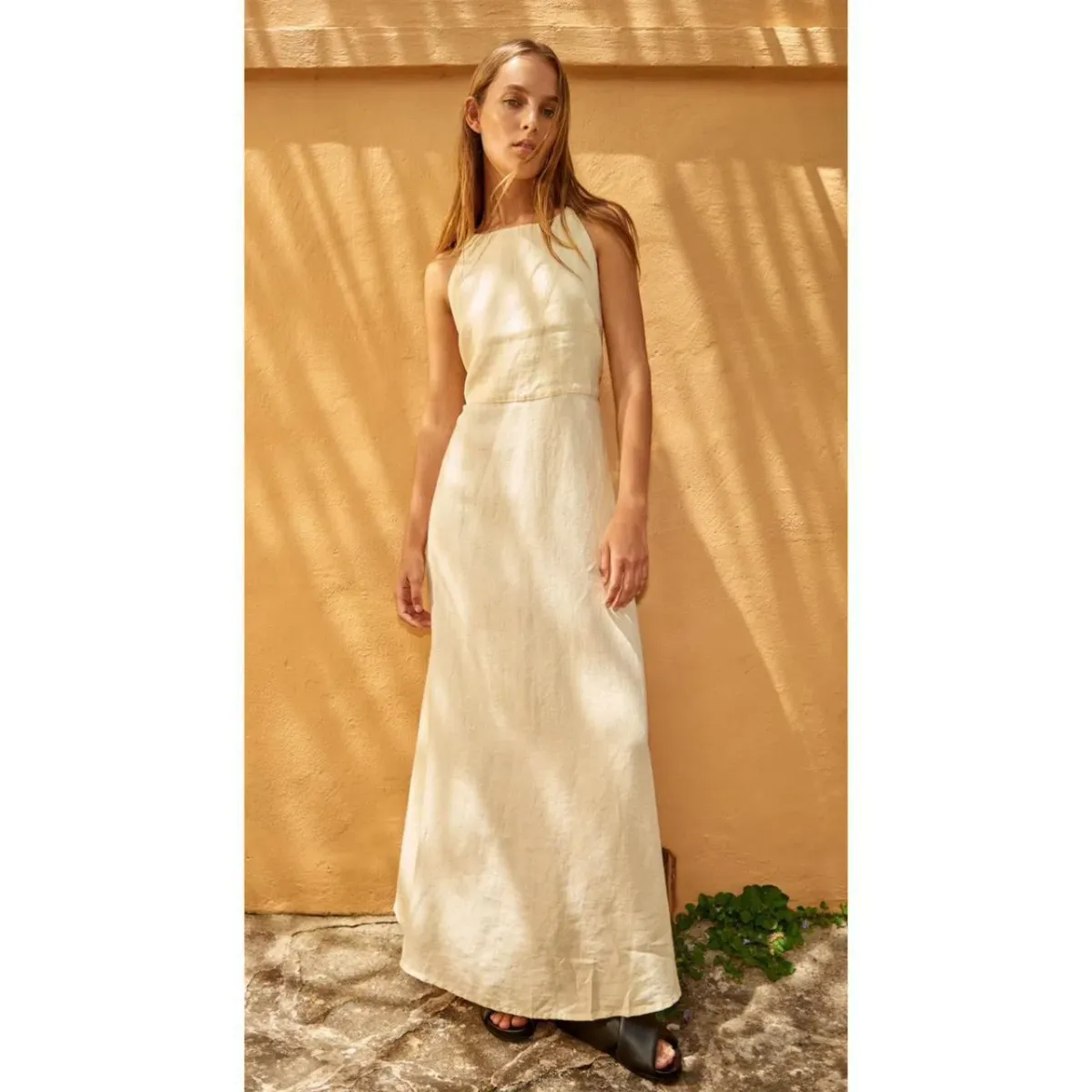 Nude Lucy Ziba Maxi Dress in Eggnog Size 12 - Image 1