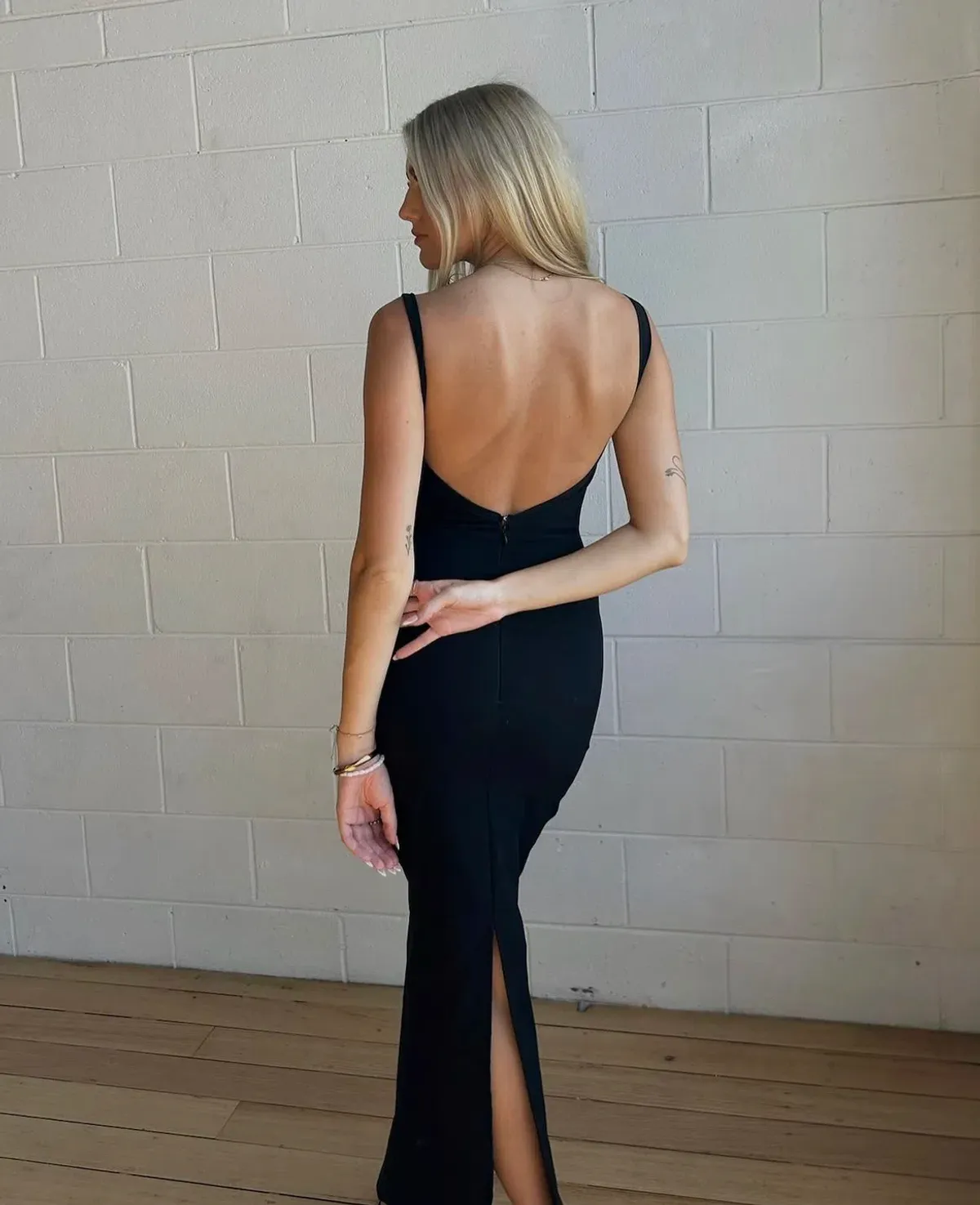 Maddison Grace Bianco Dress Black AU 8 - Image 3