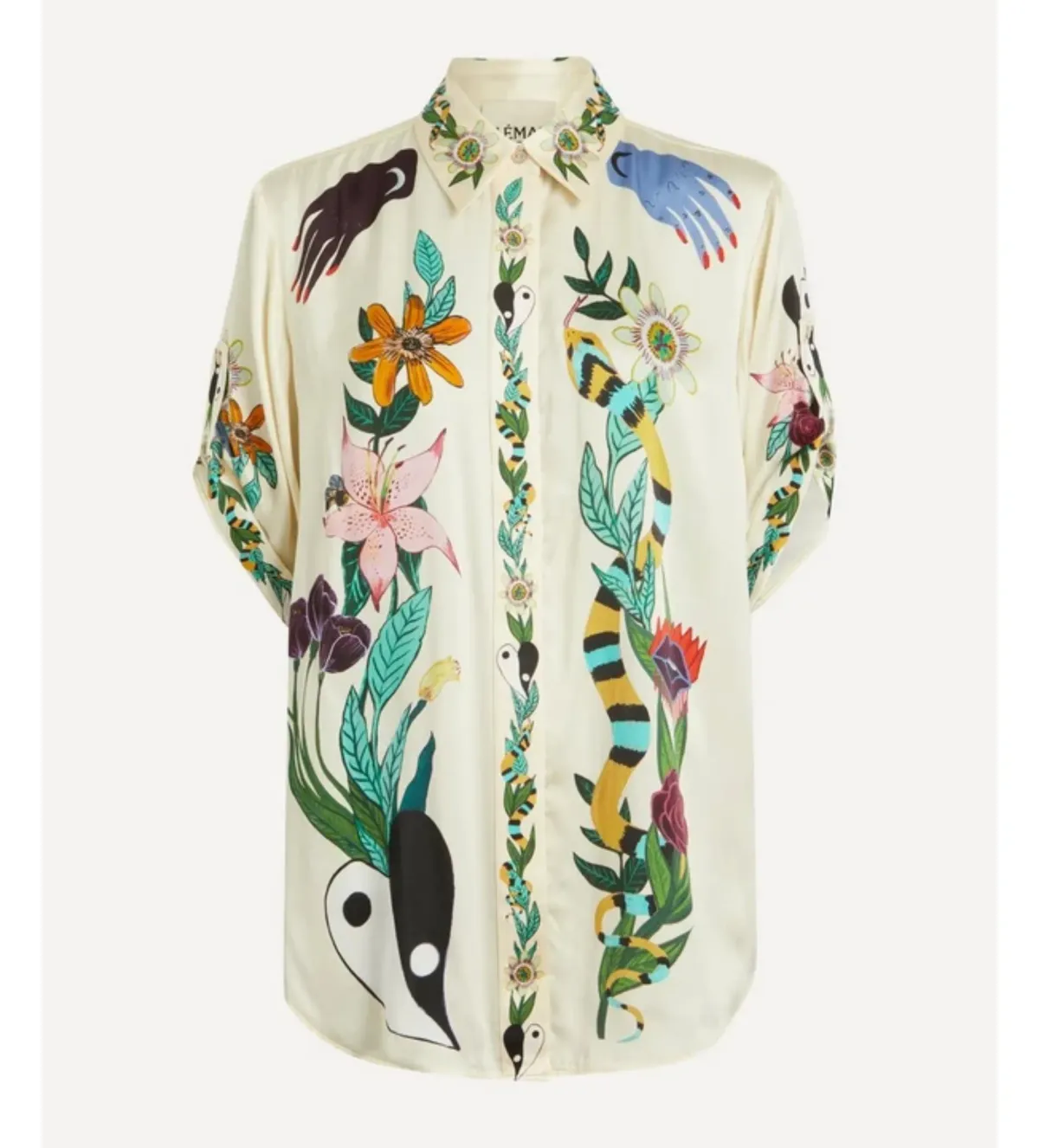 Alemais Meagan Silk Shirt and Pant Set Print Size 16  - Image 5