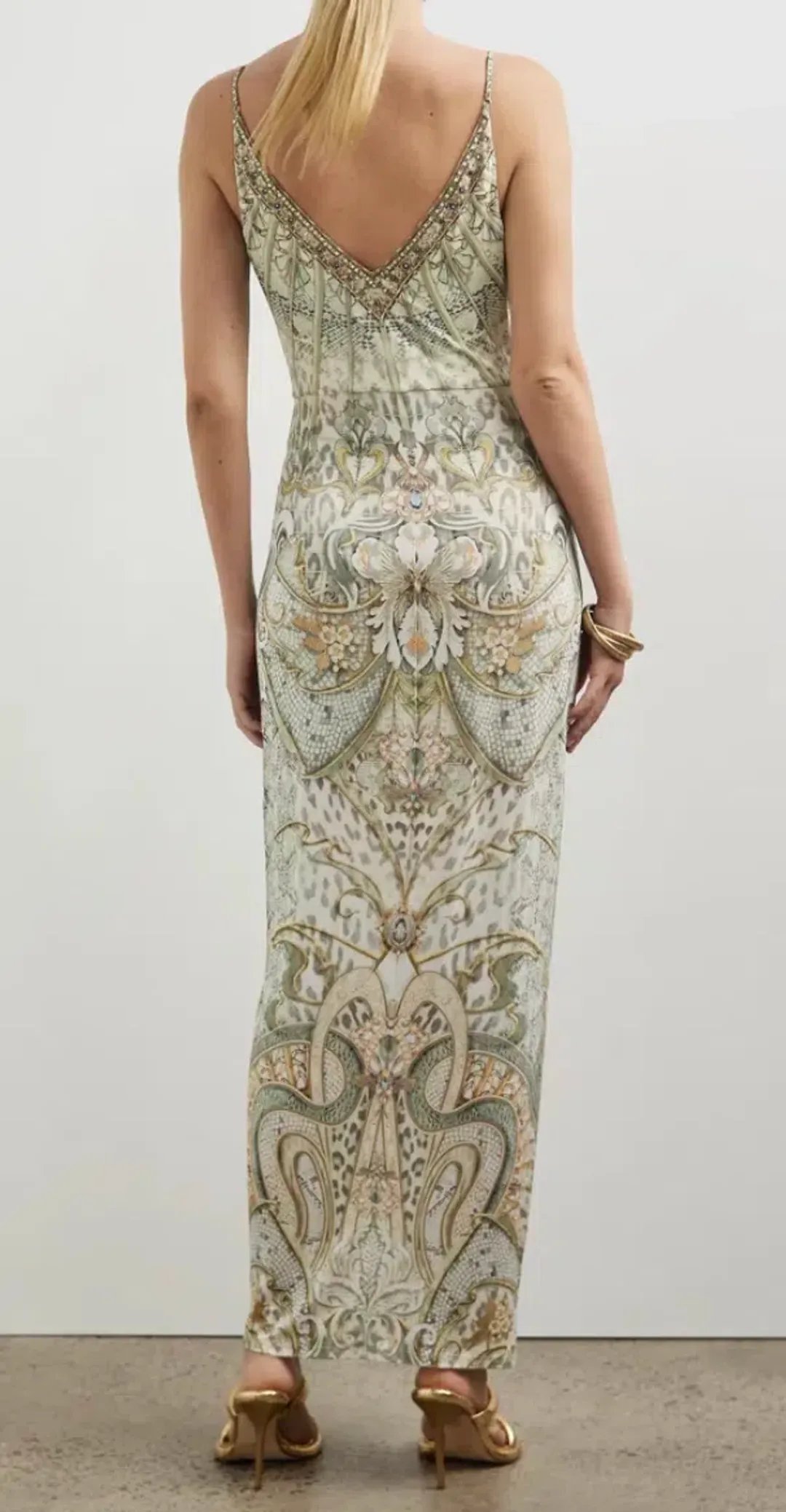 Camilla Jersey Strappy Dress With Twist Front AU 10 for rent on The Volte - main image