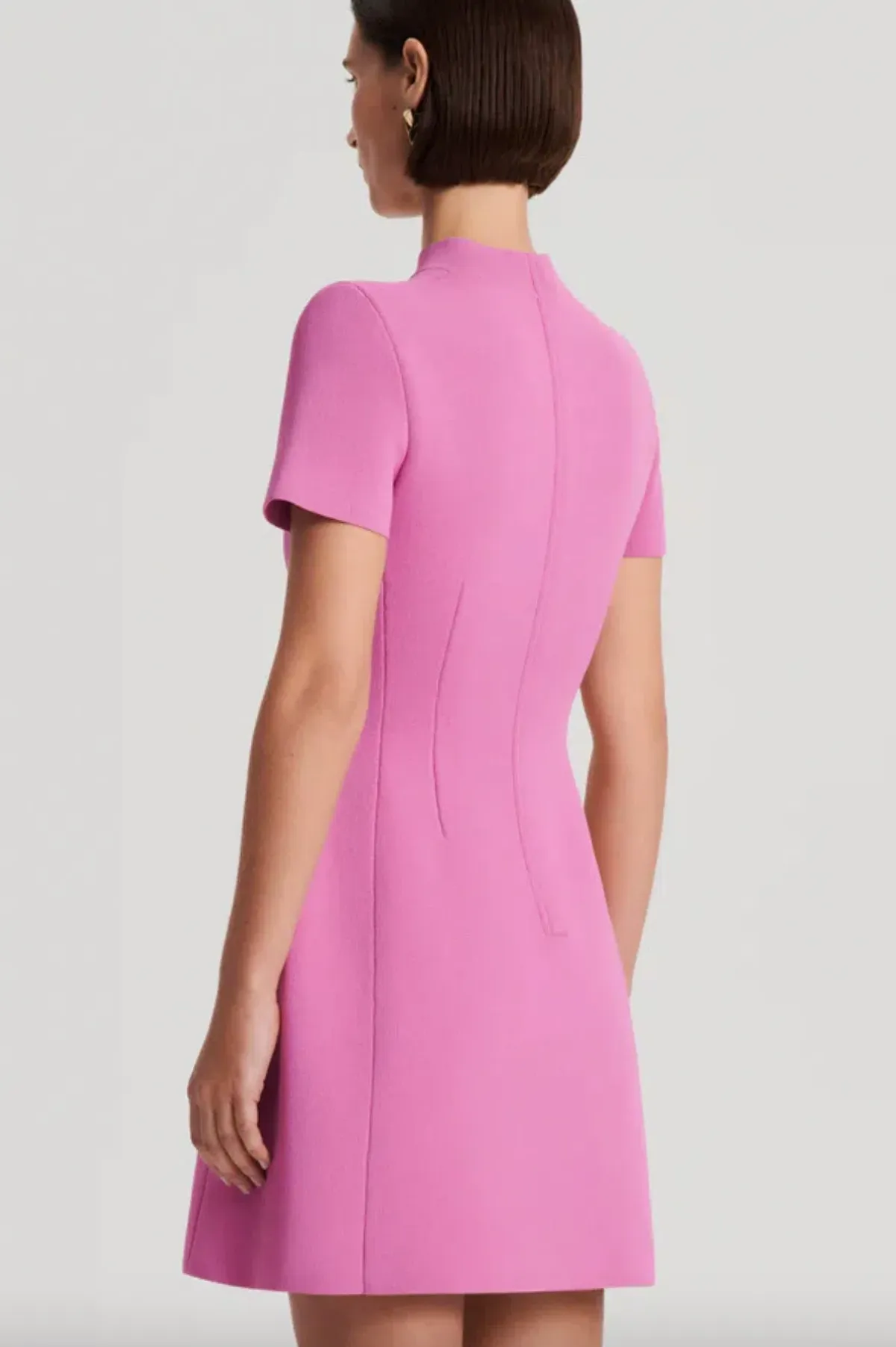 Scanlan Theodore Crepe Knit Peplum Dress AU 8 - Image 4