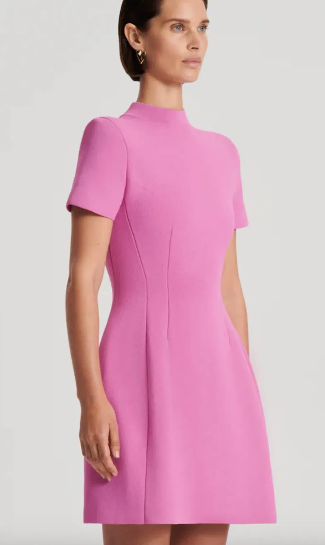 Scanlan Theodore Crepe Knit Peplum Dress AU 8 for rent on The Volte - main image