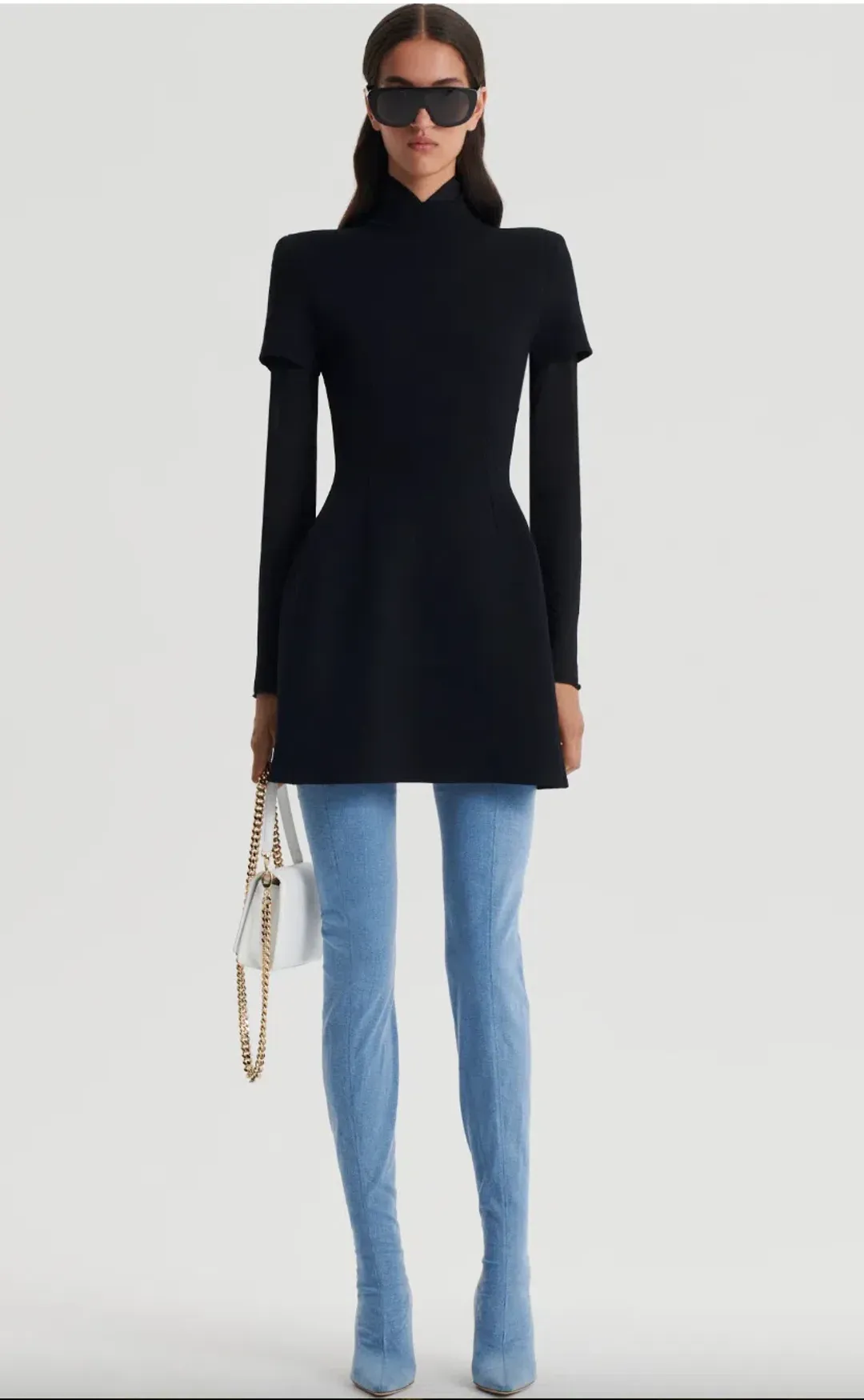 Scanlan Theodore Crepe Knit Peplum Dress AU 8 for rent on The Volte - main image