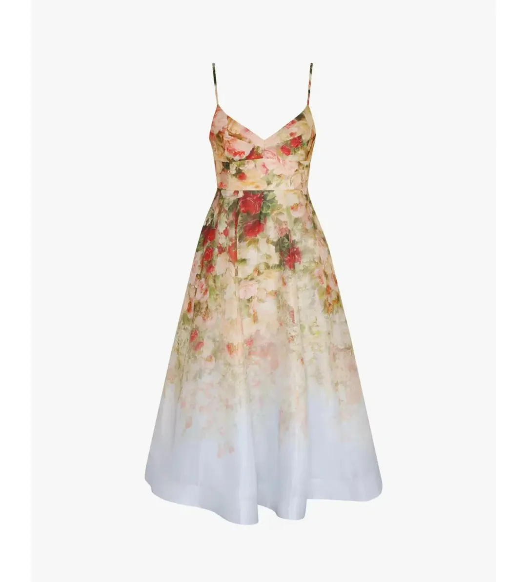 Zimmermann Luminosity Picnic Midi Dress Floral Size 1 / Au 10 for rent on The Volte - main image