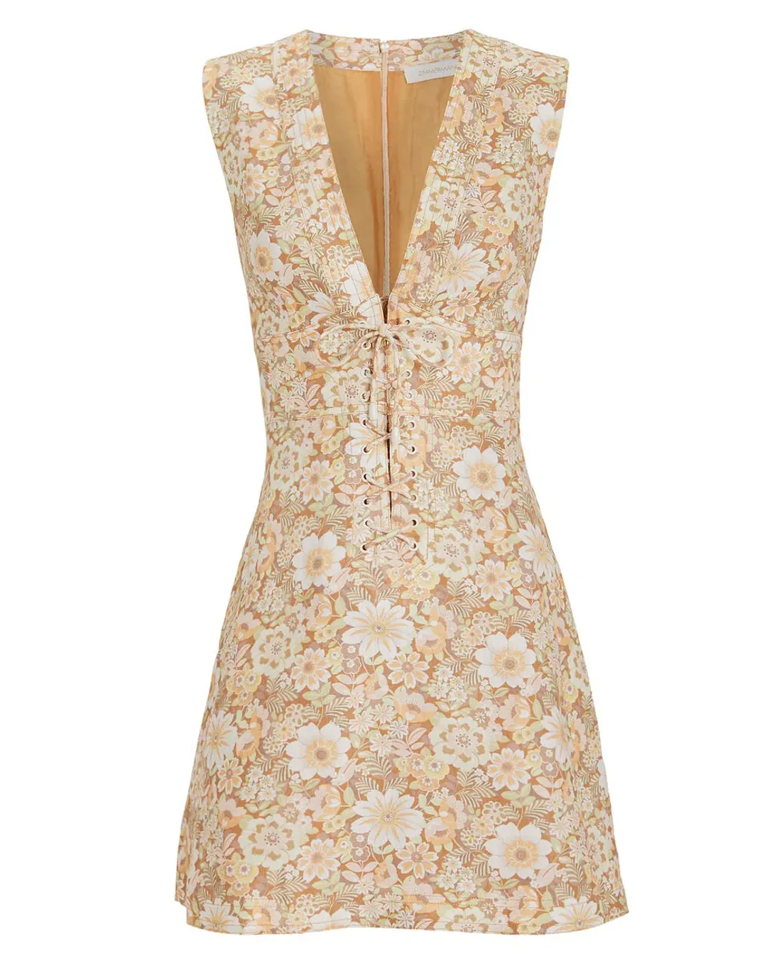 Zimmermann Zippy Lace Mini Dress Floral Size 1/Au 10  for rent on The Volte - main image