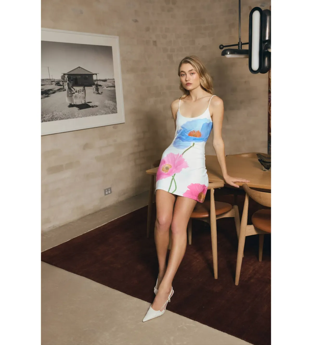 With Harper Lu  Poppy Low Back Mini Dress Azure Size XS/Au 6  - Image 2