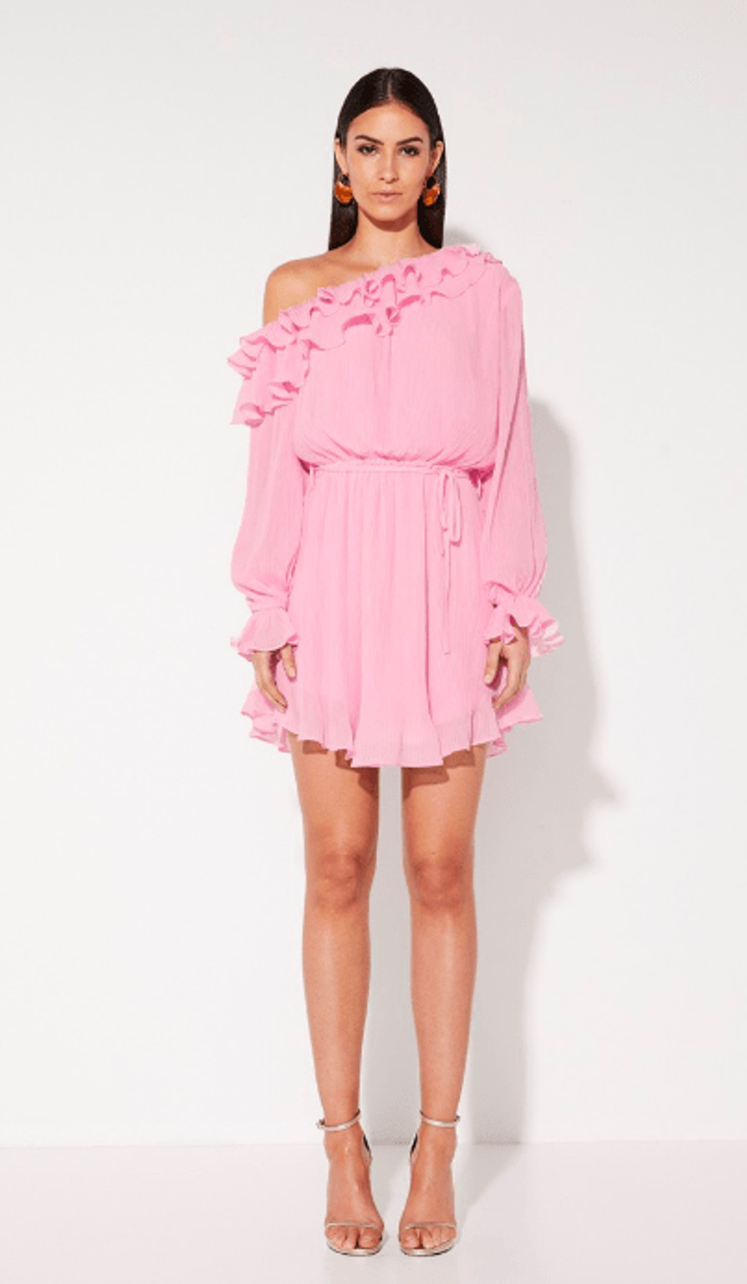 Mossmann A Slice of Heaven Mini Dress Pink Size 14 for rent on The Volte - main image