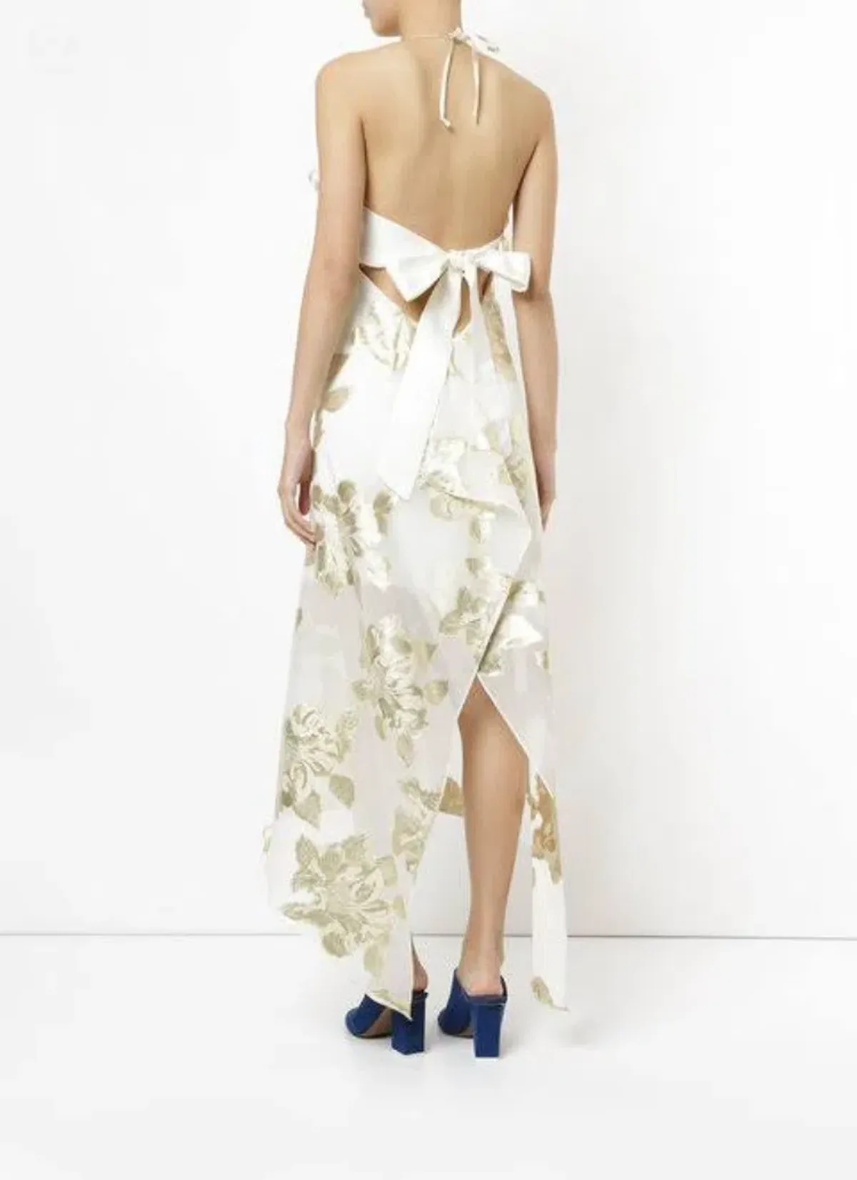 Manning Cartell Alchemy Dress Gold Floral Print Size 6 - Image 2