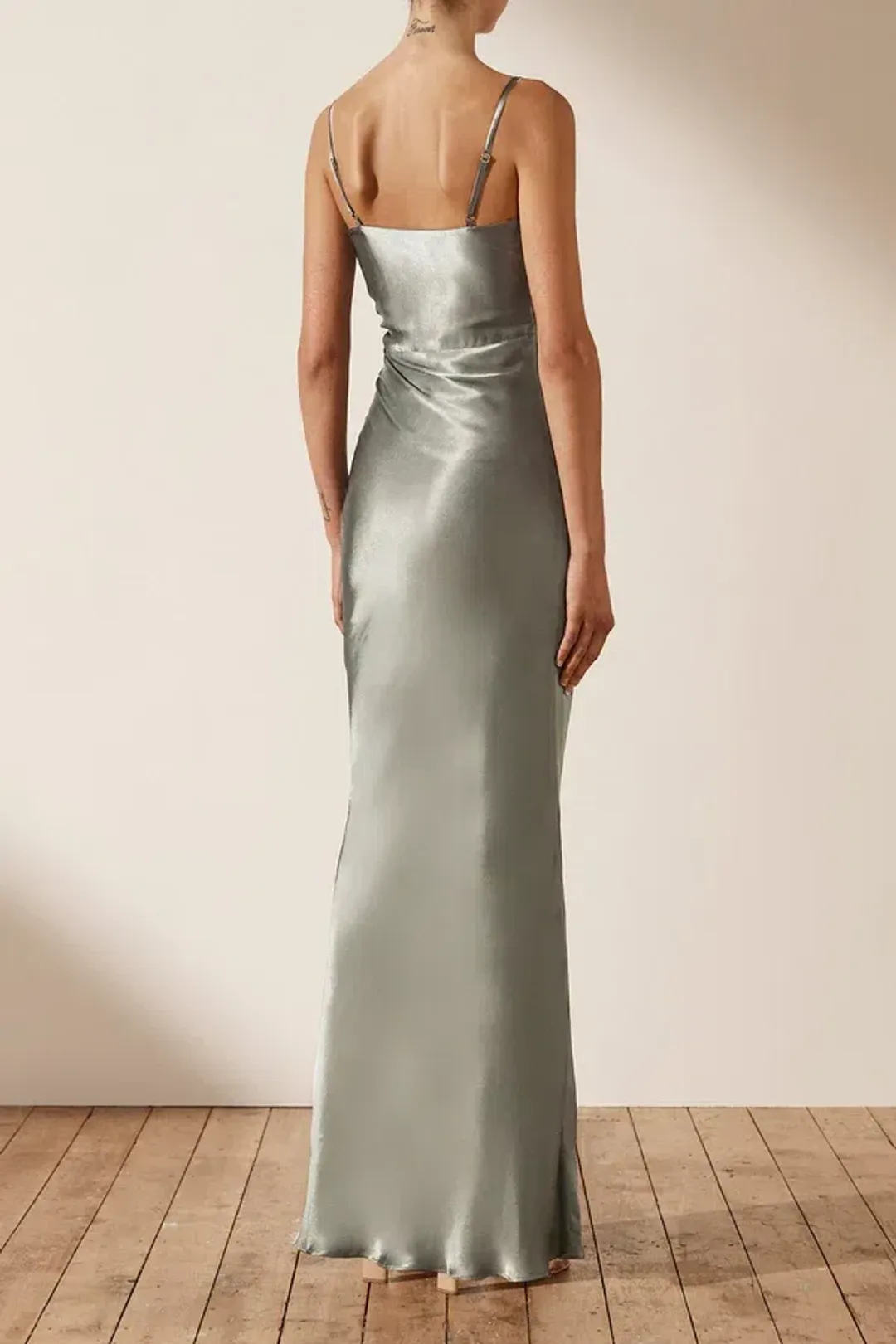 Shona Joy La Lune Ruched Maxi Dress Size 12 for rent on The Volte - main image