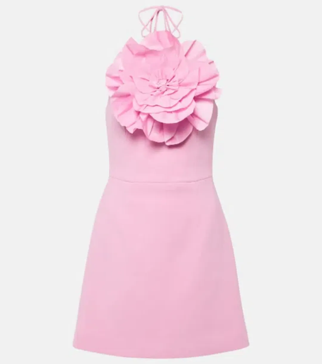 Rebecca Vallance Odetta Halter Mini Dress Pink Size 12 for rent on The Volte - main image