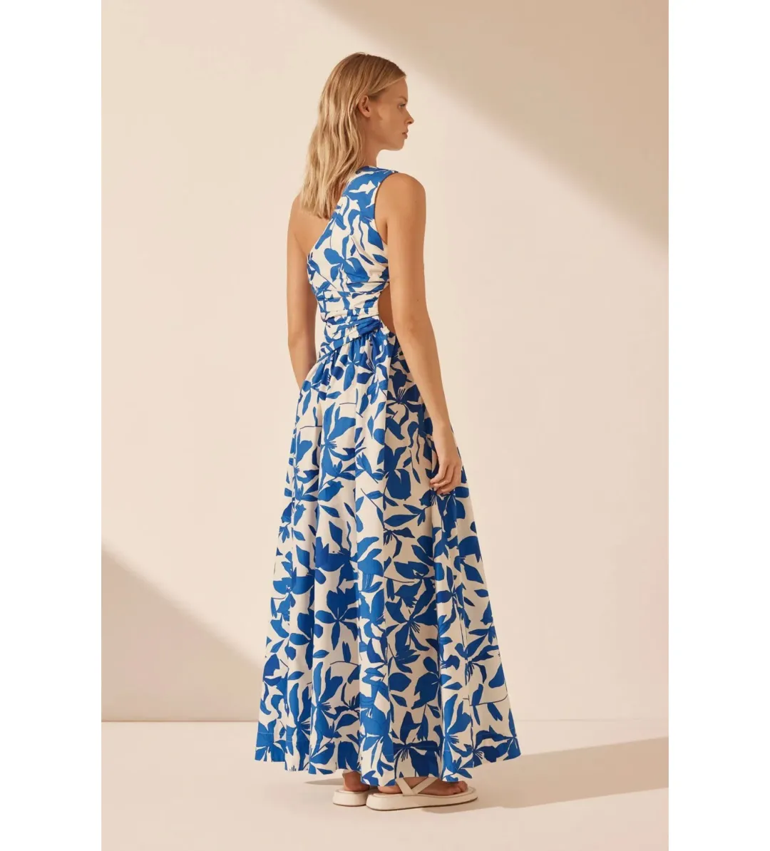 Shona Joy Bleue Asymmetrical Cut Out Maxi Dress Size AU 10 for rent on The Volte - main image