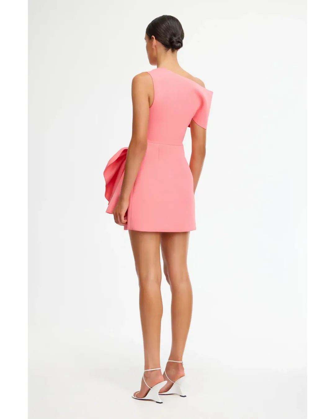 Acler Eddington Mini Dress Pink Rose Size AU 10  for rent on The Volte - main image