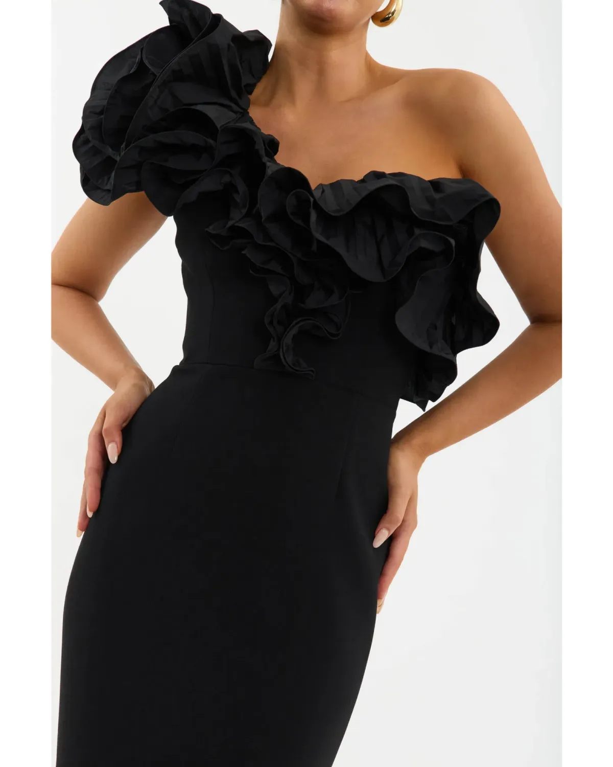 Rebecca Vallance Ella Gown in Black Size AU 12 - Image 3