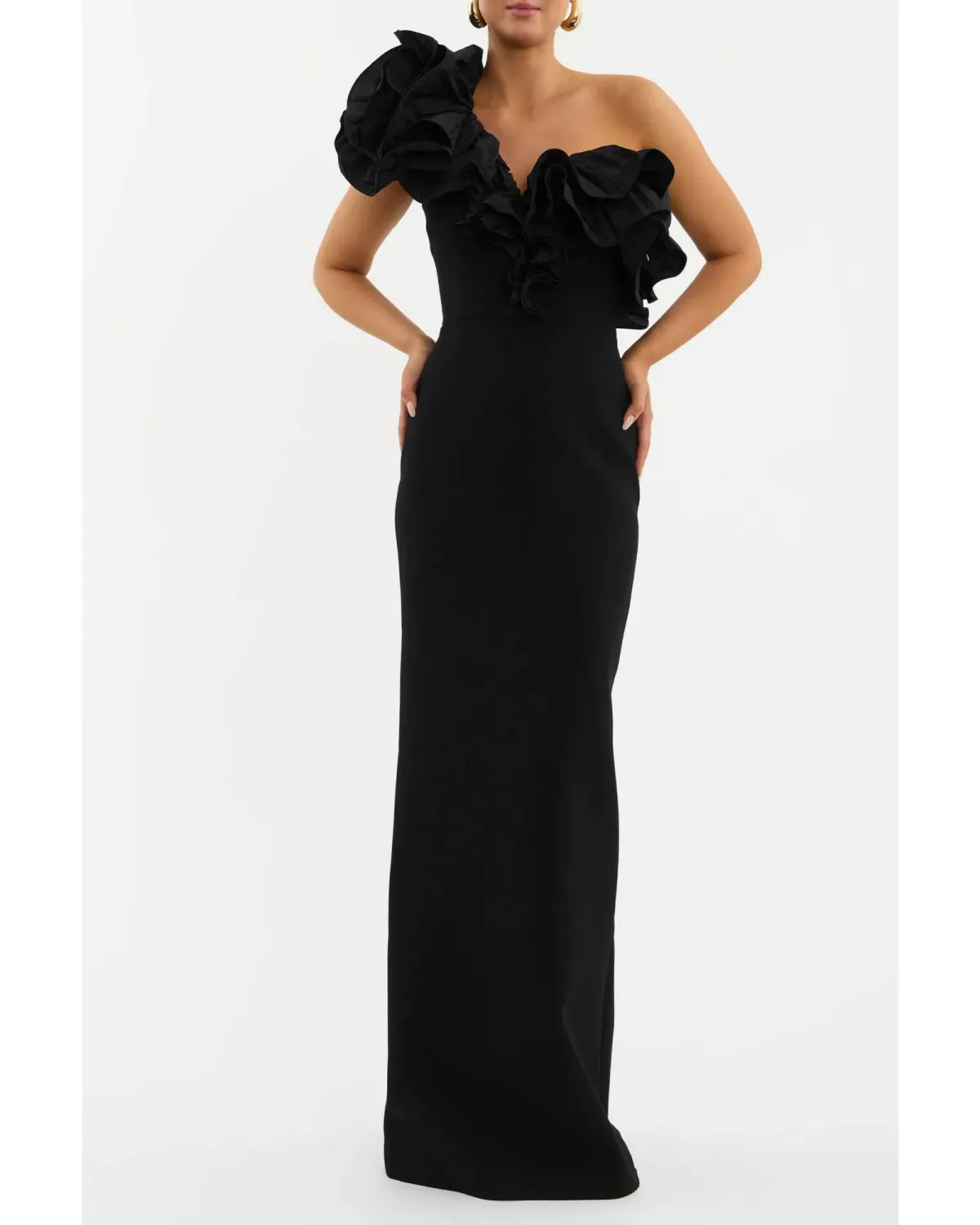 Rebecca Vallance Ella Gown in Black Size AU 12 - Image 1