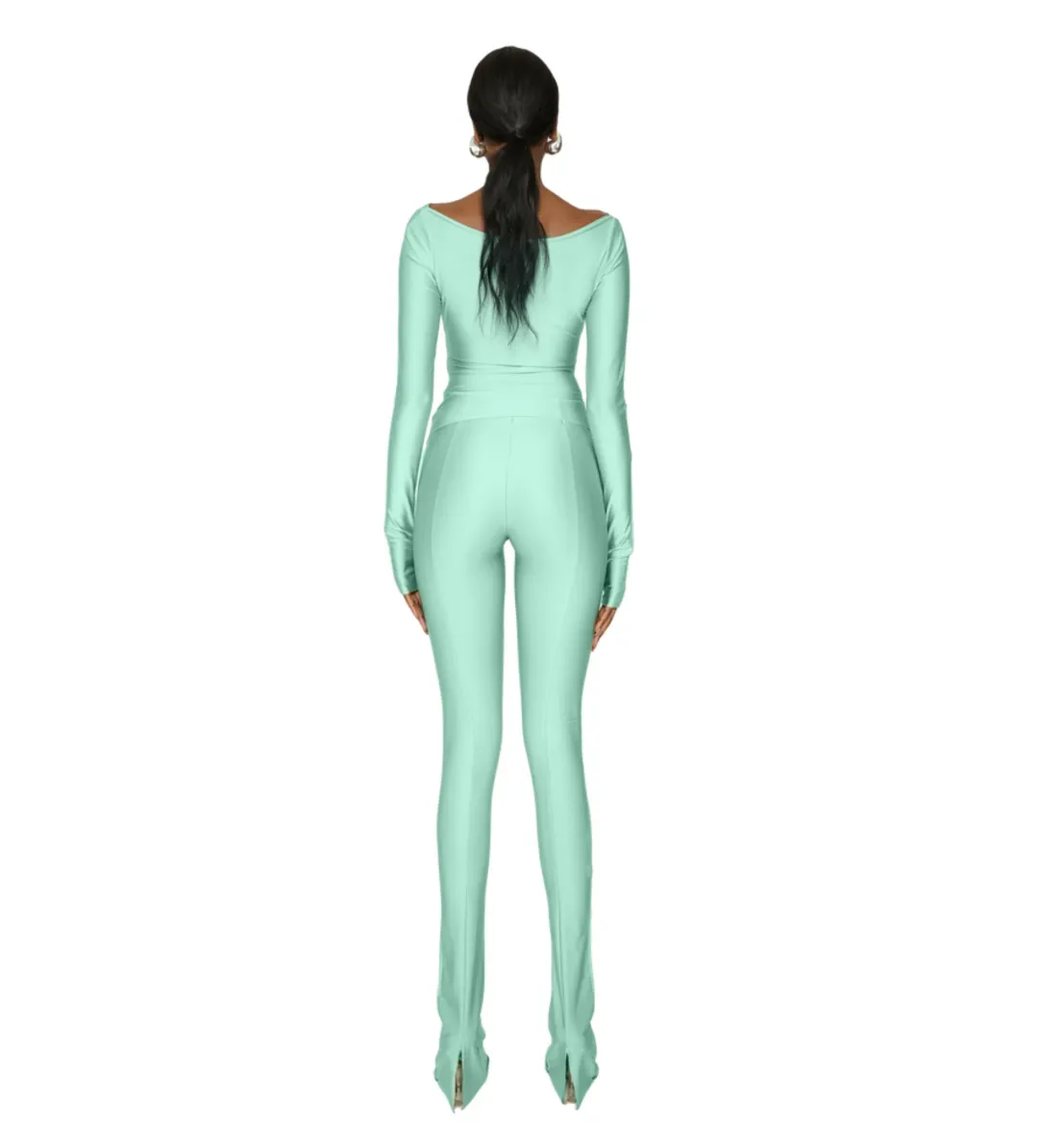 Coucoo Lanai Pant Set Sage Size 10  for rent on The Volte - main image