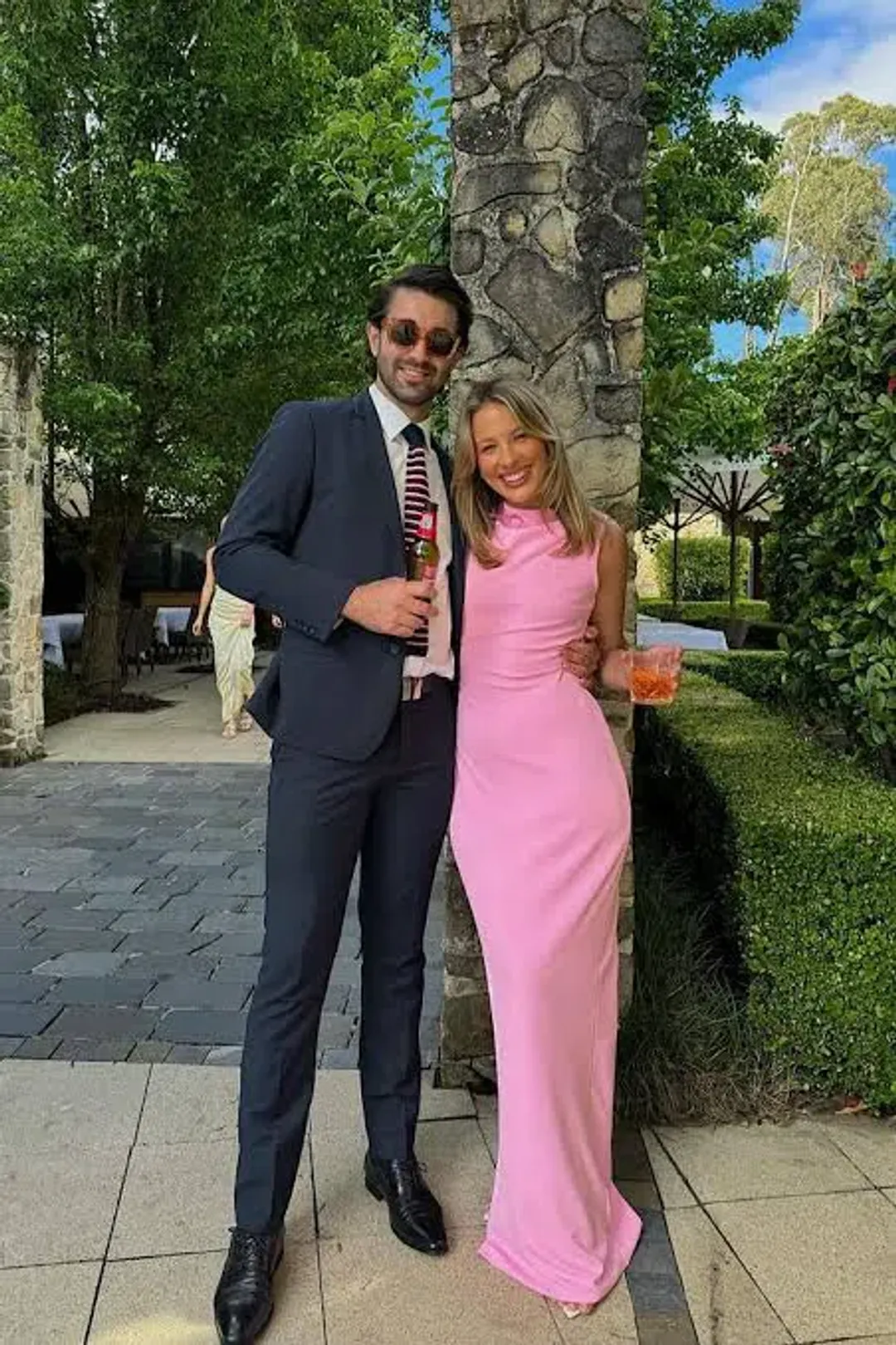 Effie Kats Verona Gown in Pink Size XS/Au 6  for rent on The Volte - main image