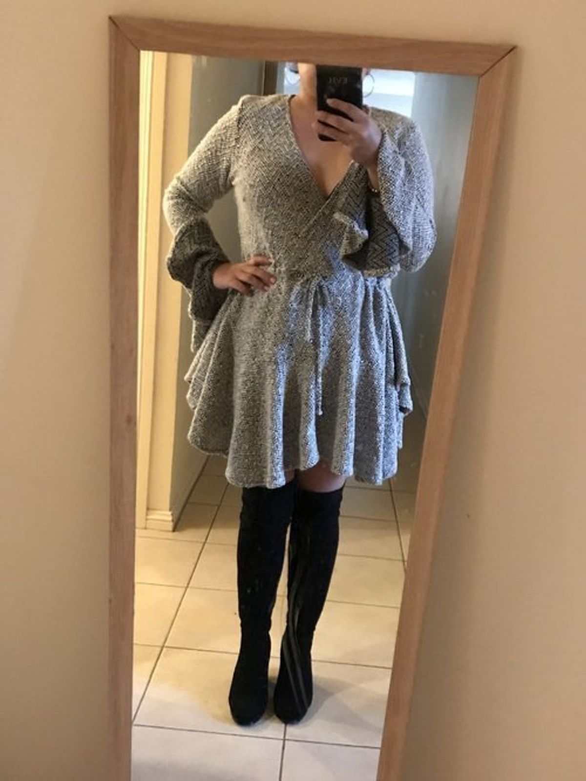 Bonnie frill cuff Mini Dress  - Image 2