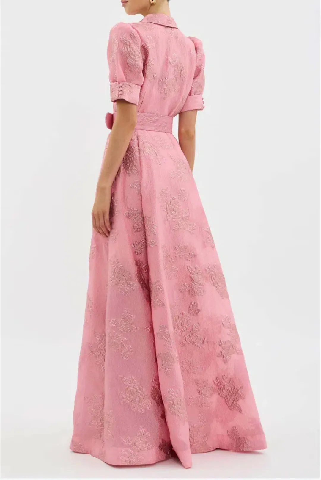 Rebecca Vallance Annette Button Gown; size 14; pink for rent on The Volte - main image