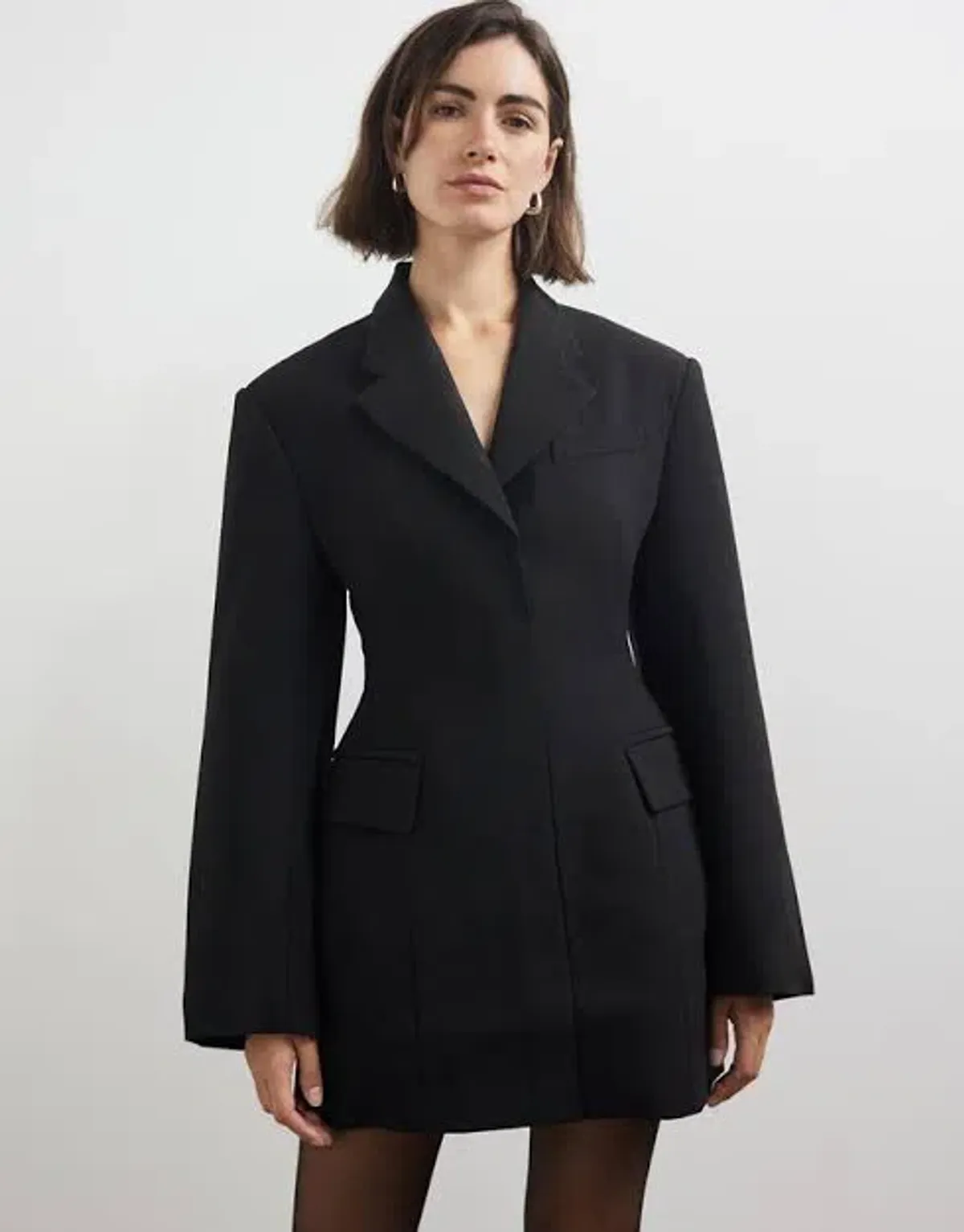 CAMILLA AND MARC MACKINLEY BLAZER DRESS BLACK  SIZE 8 - Image 2