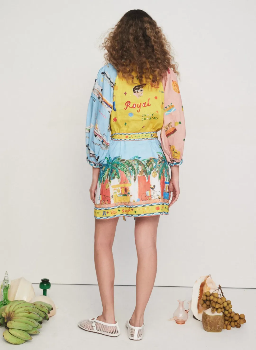 Alemais All Aboard Mini Dress Multi Size 6 for rent on The Volte - main image